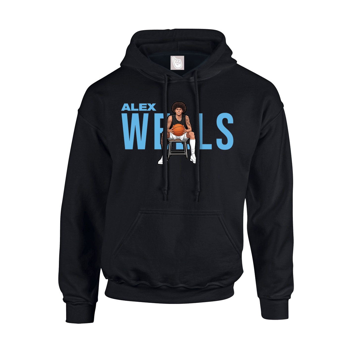 Youth Hoodie — Player Name in Black