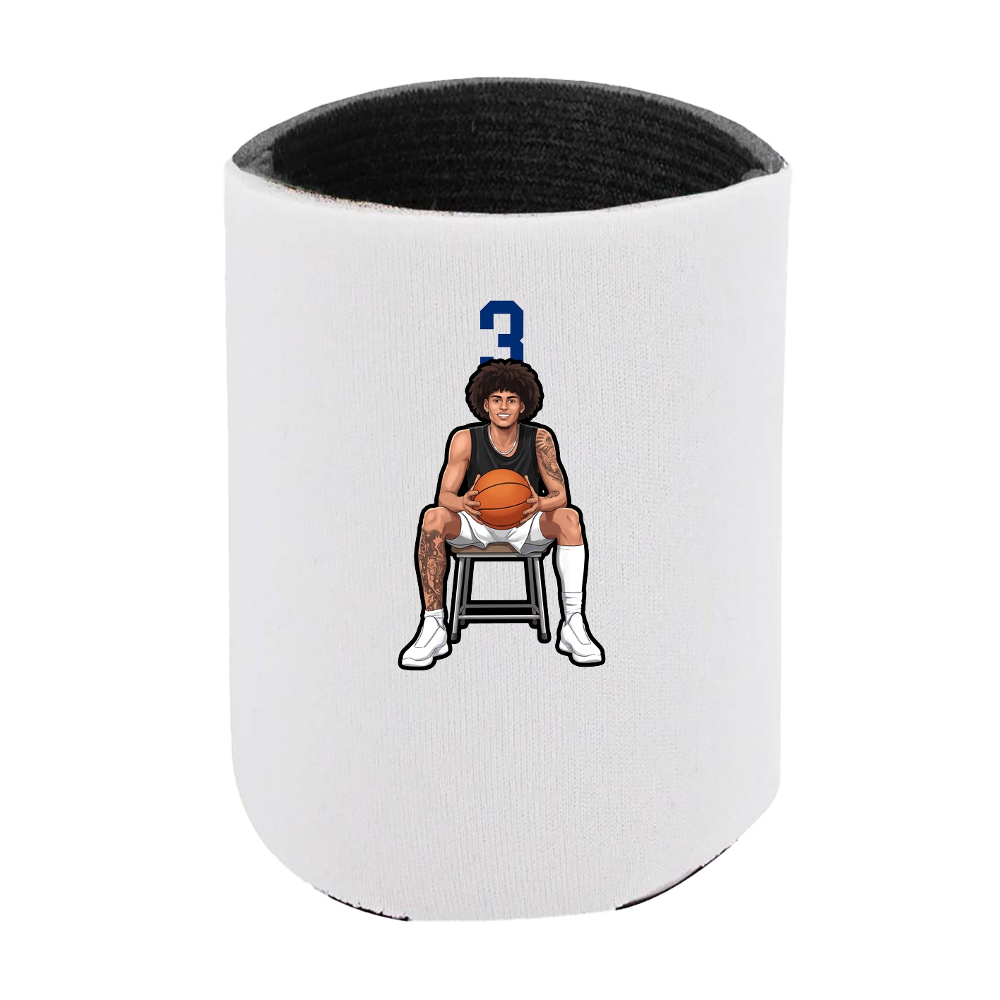 Can Holder — Number Top in White
