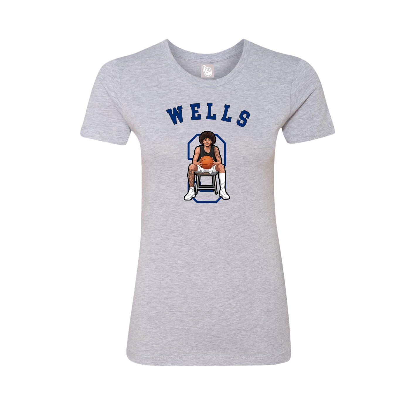 Fitted Women's Tee — Shirsey Arch in Grey