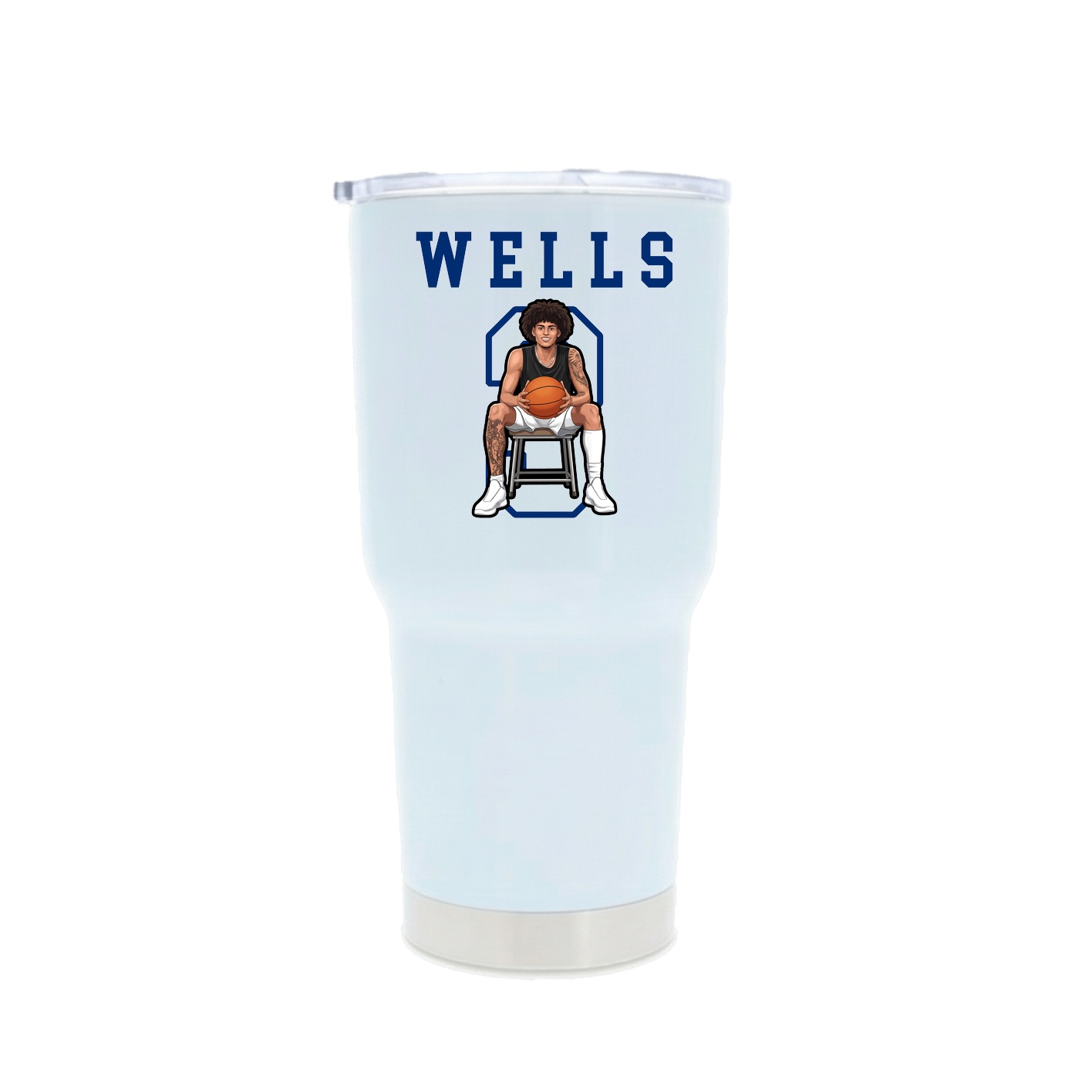 30oz Stainless Steel Tumbler — Shirsey in White