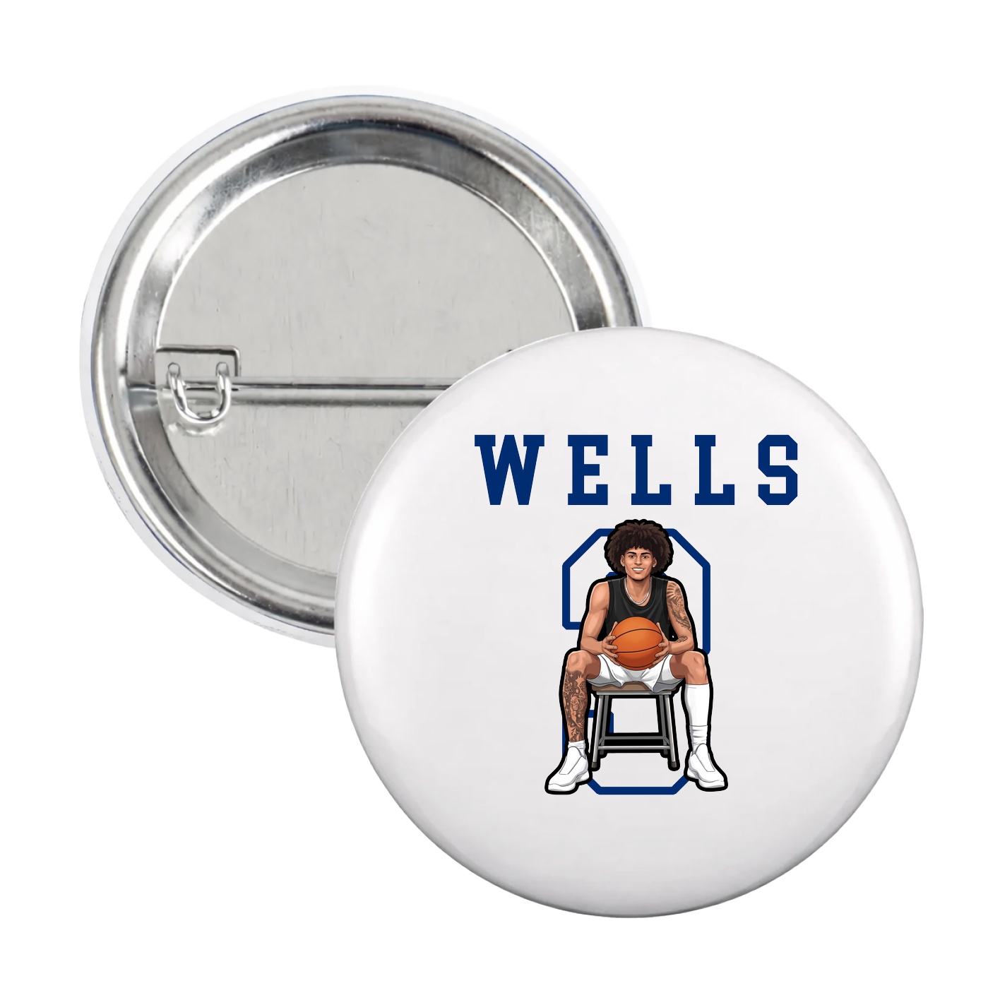 Game Day Button — Shirsey in White