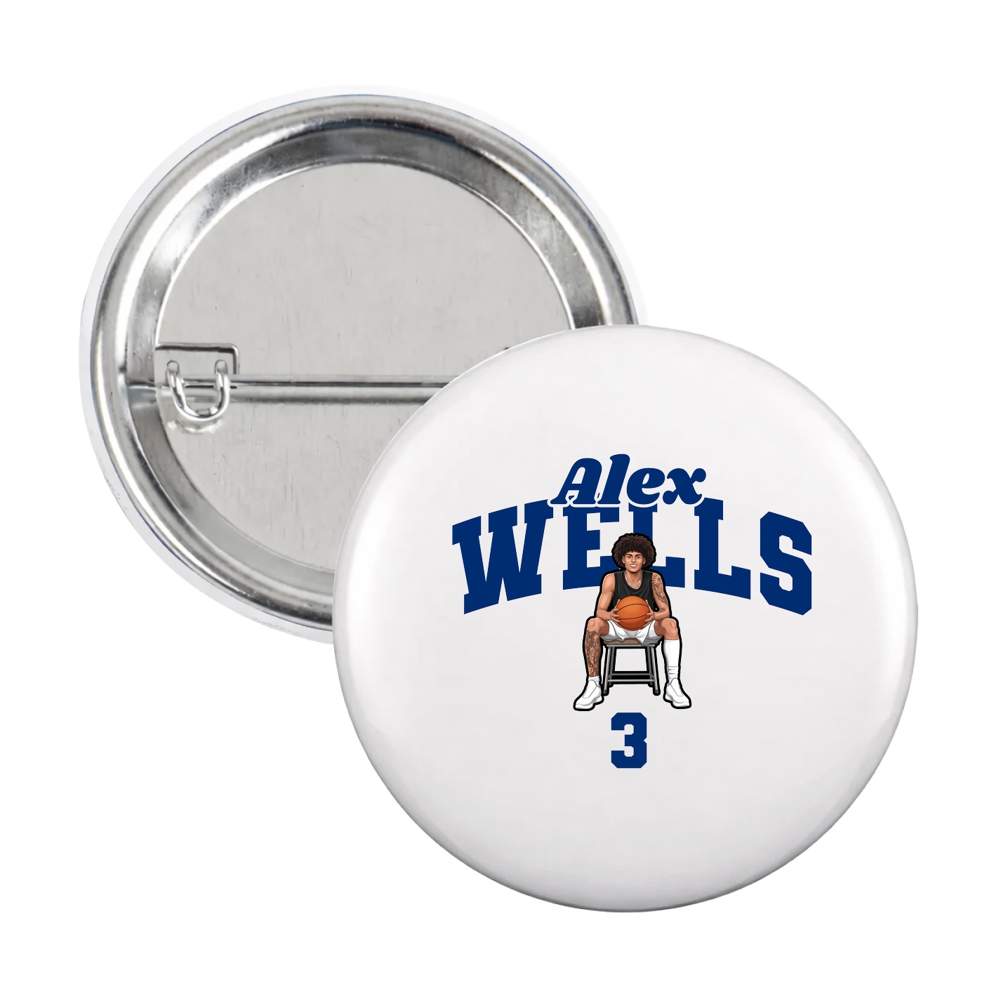 Game Day Button — Signature Arch in White