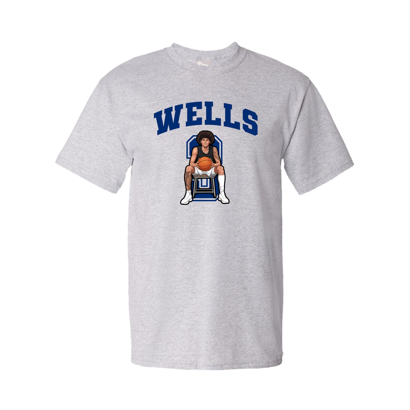 Youth Tee — Number in Grey