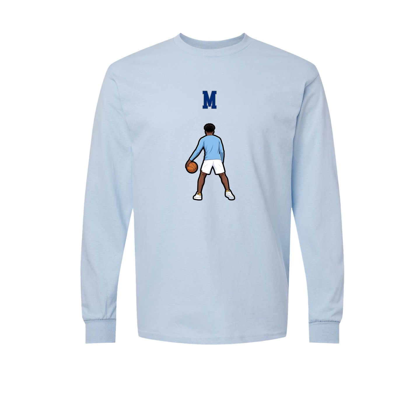 Long Sleeve Tee — Shirsey Arch in Light Blue