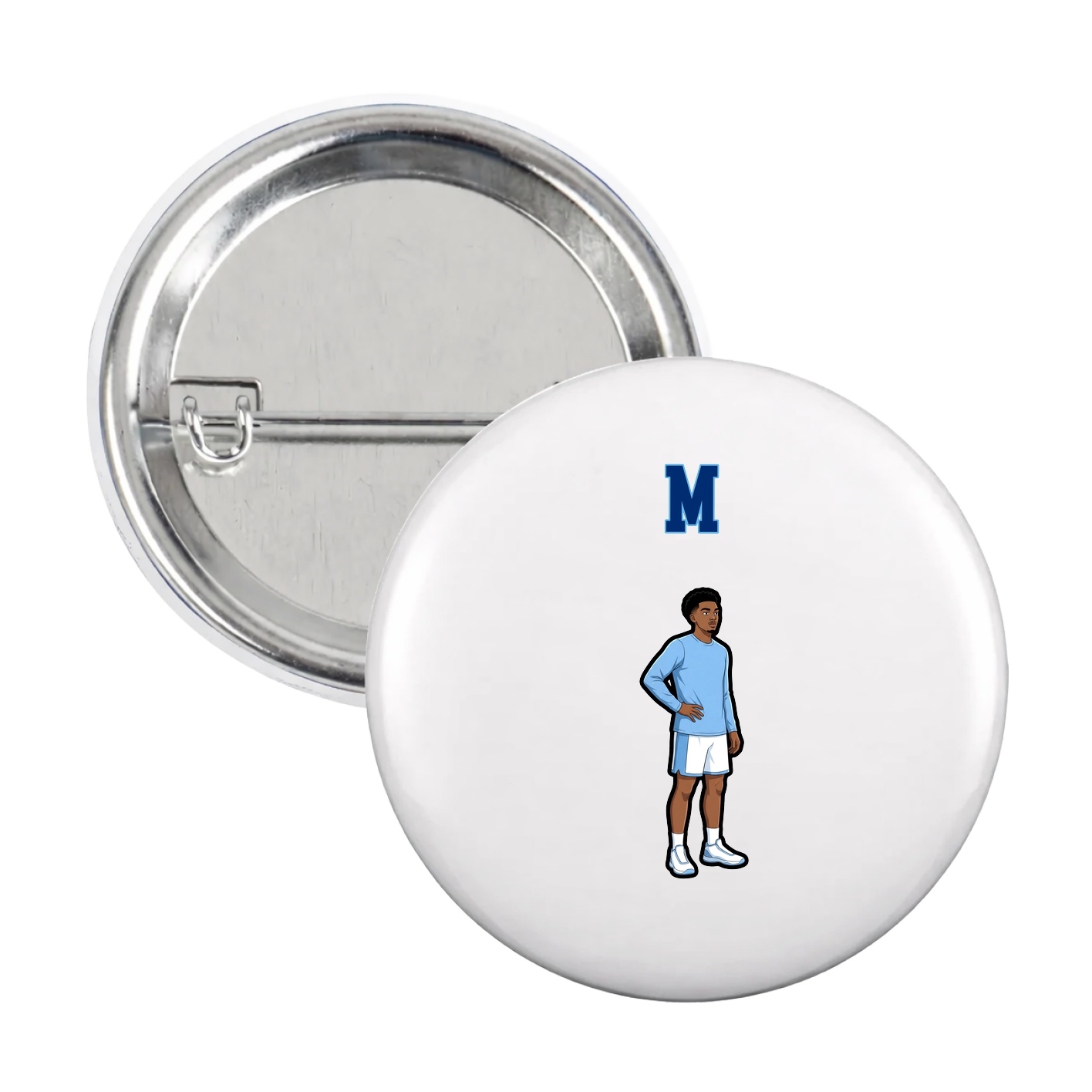Game Day Button — Shirsey Arch in White
