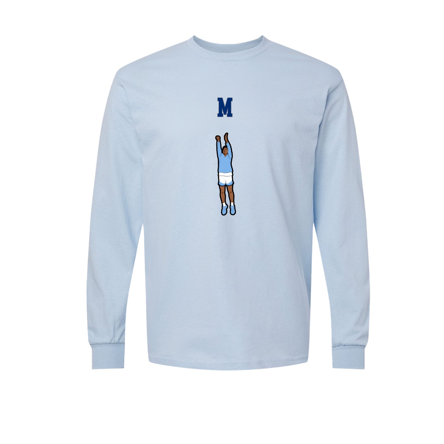 Long Sleeve Tee — Shirsey Arch in Light Blue
