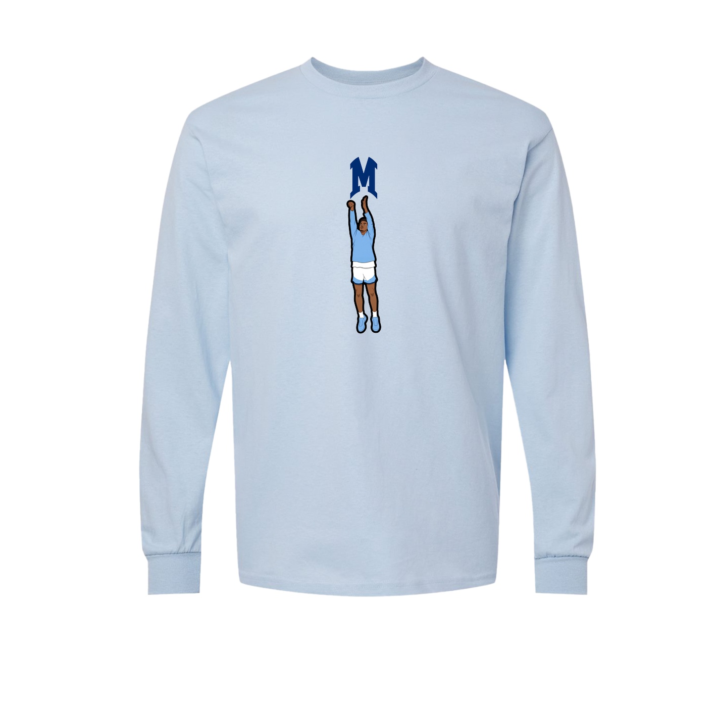 Long Sleeve Tee — Shirsey in Light Blue