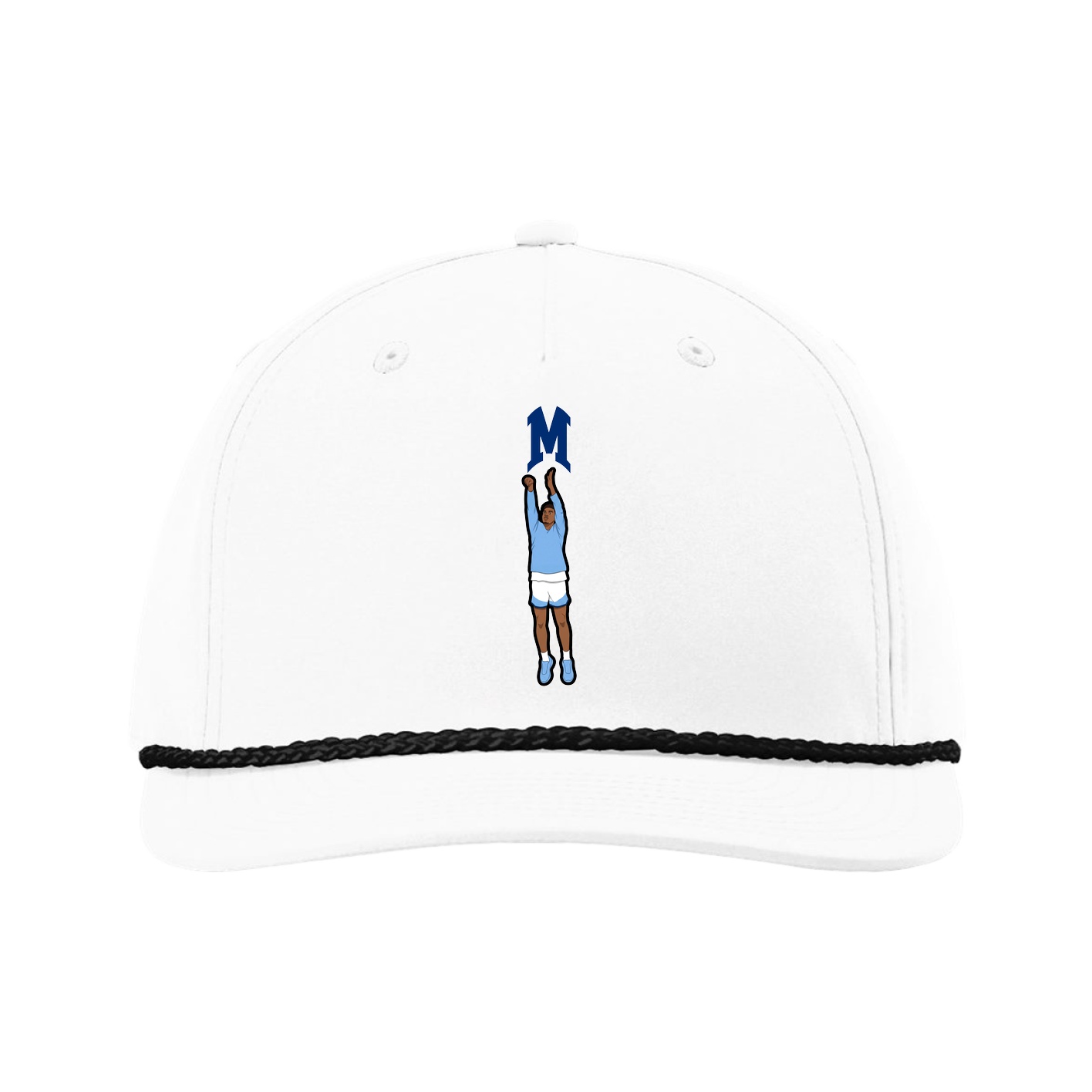 Five-Panel Classic Rope Cap — Shirsey in White