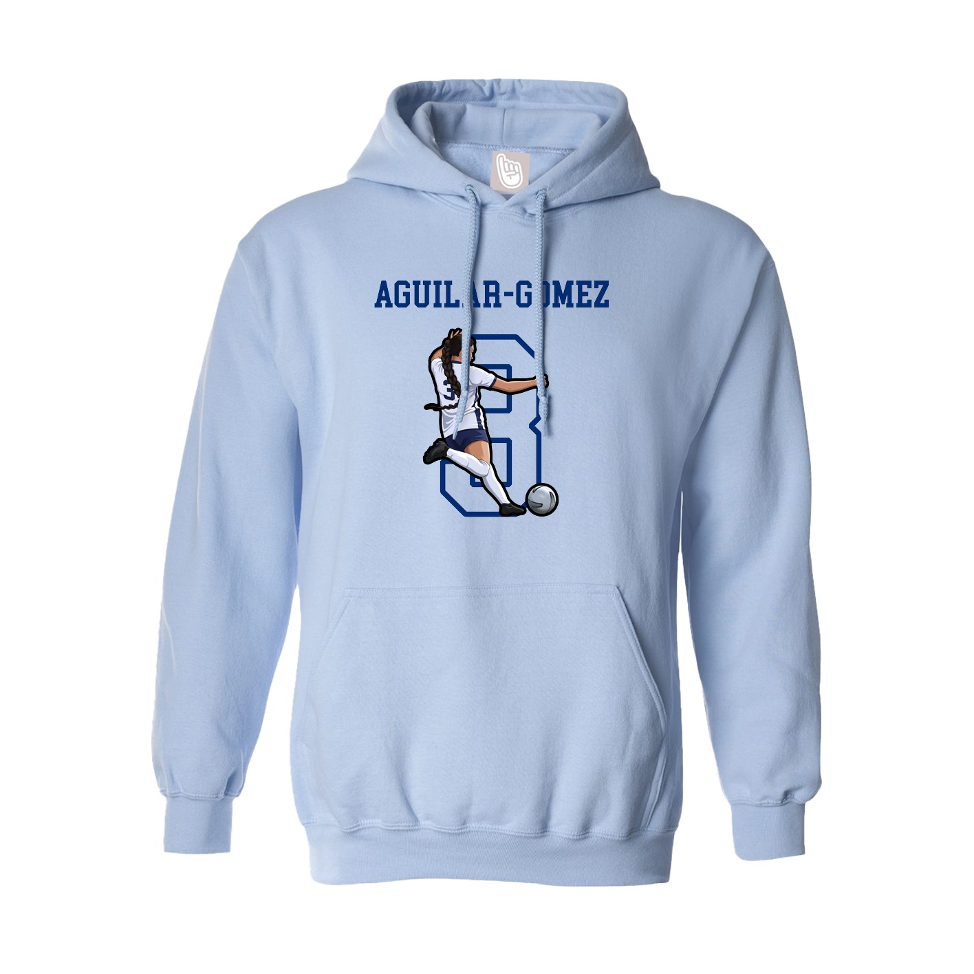 Hoodie — Shirsey in Light Blue