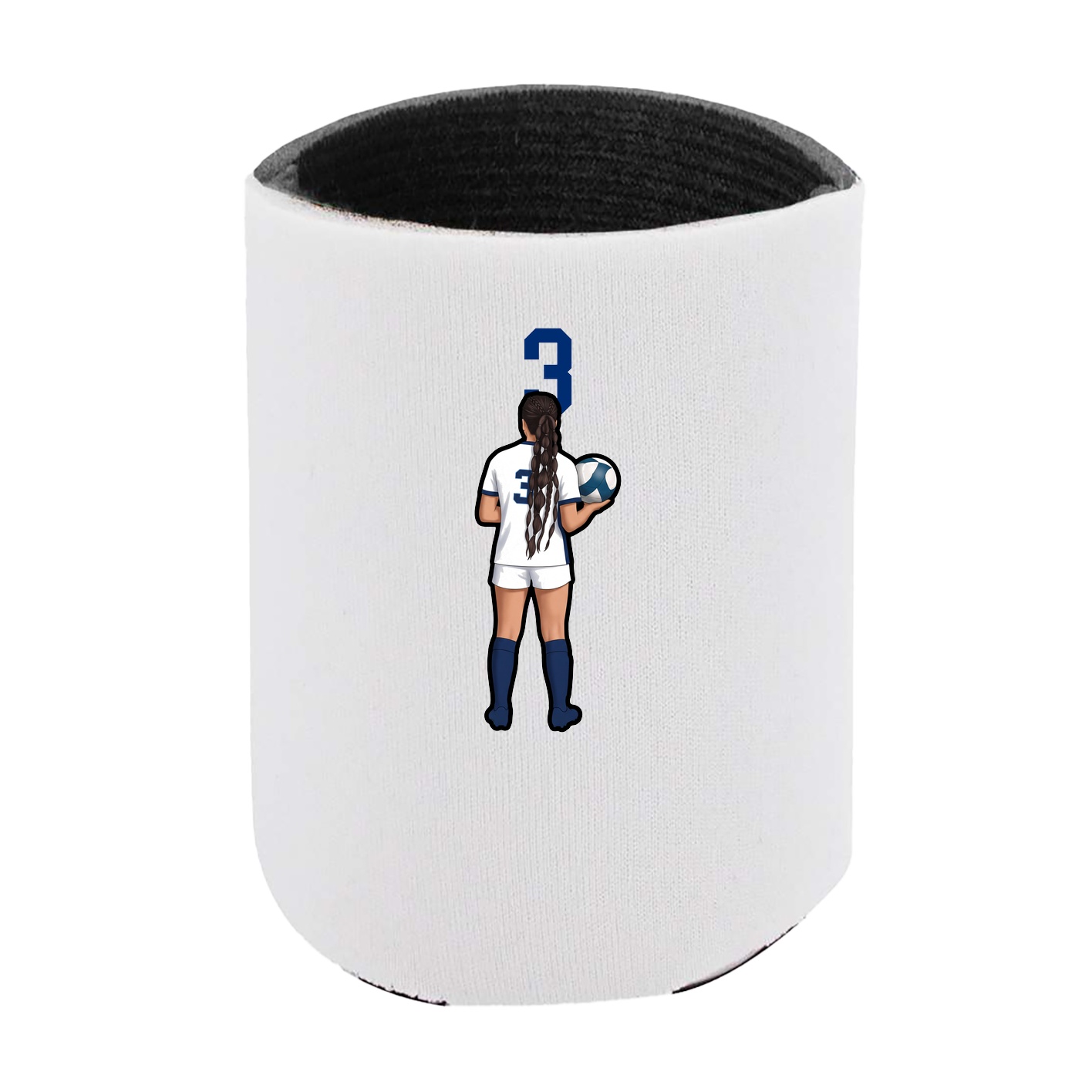 Can Holder — Number Top in White