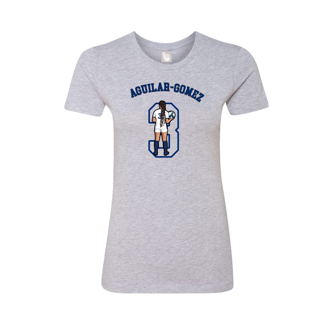 Fitted Women's Tee — Shirsey Arch in Grey