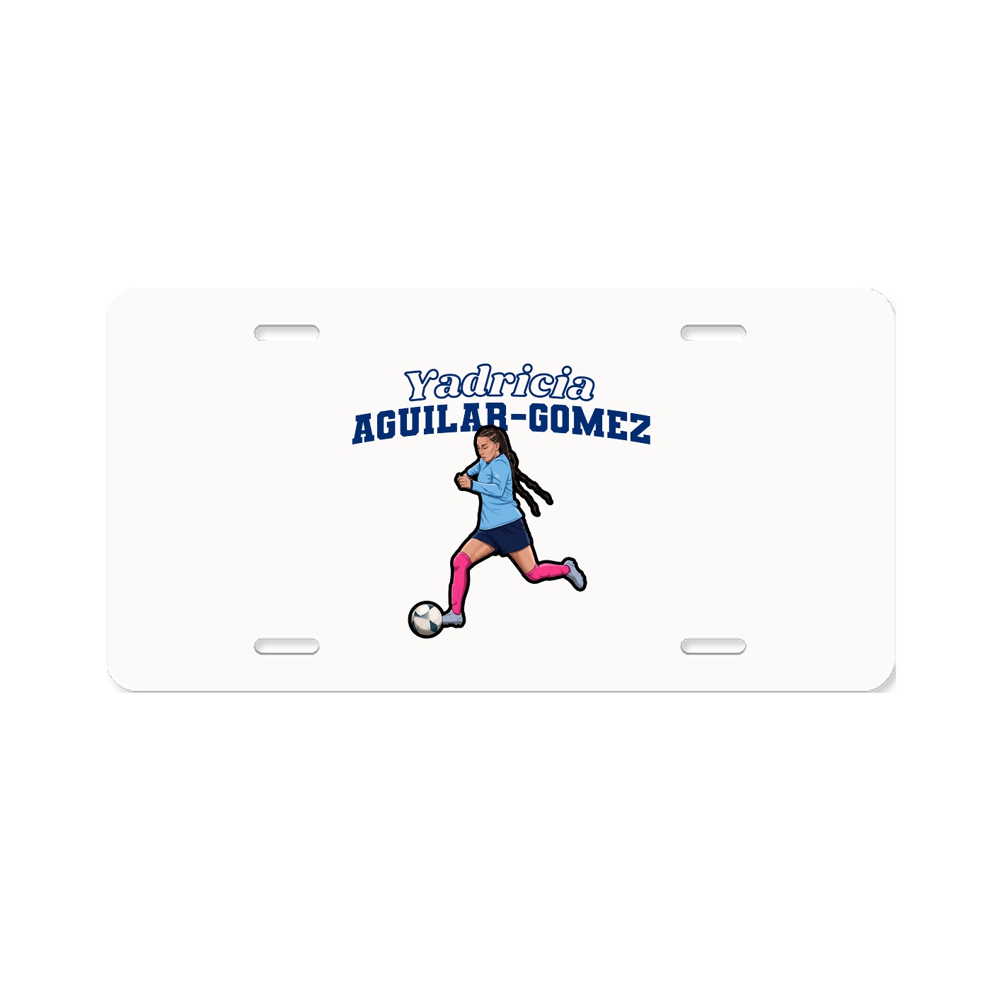 License Plate — Name Arch in Classic
