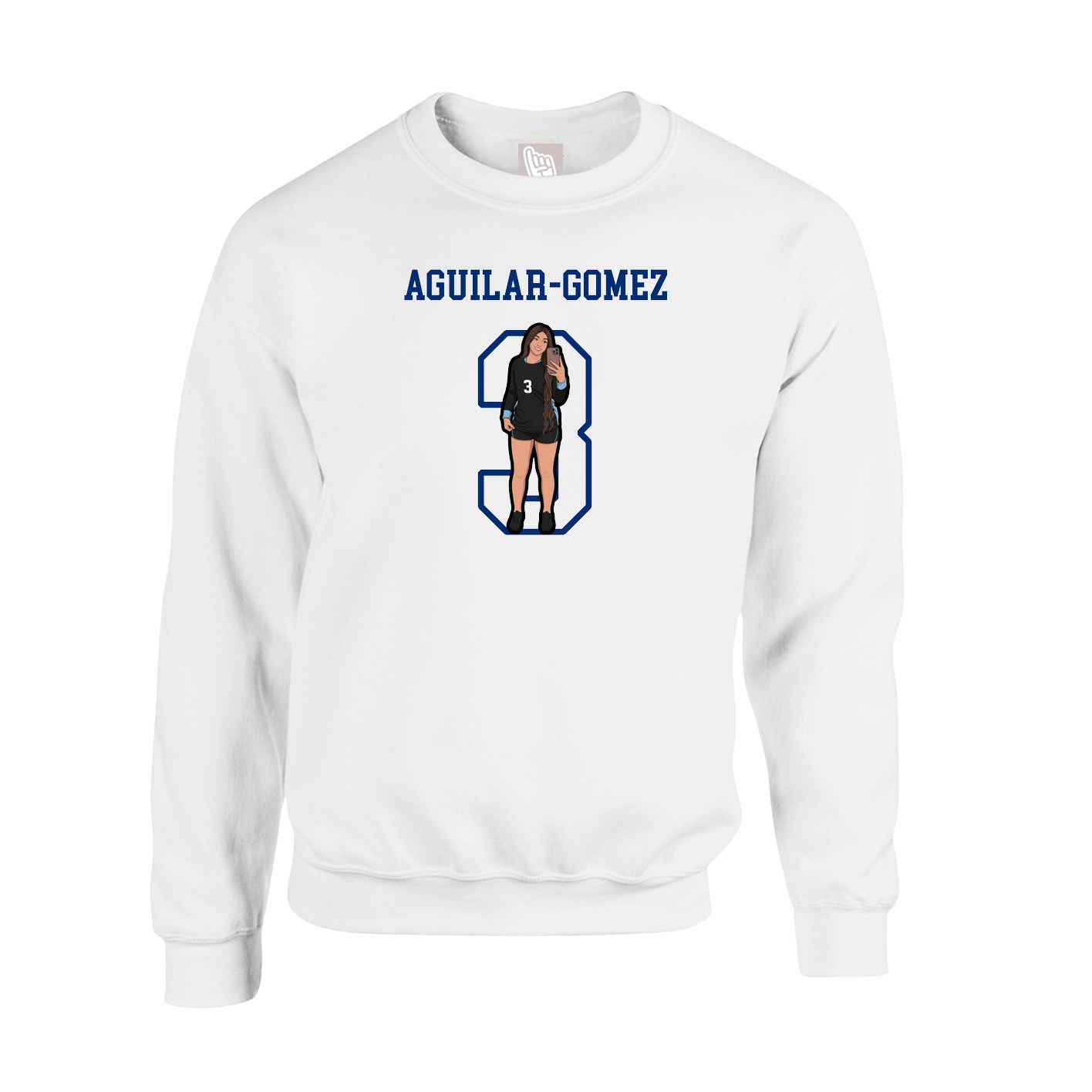 Fleece Crew — Shirsey in White