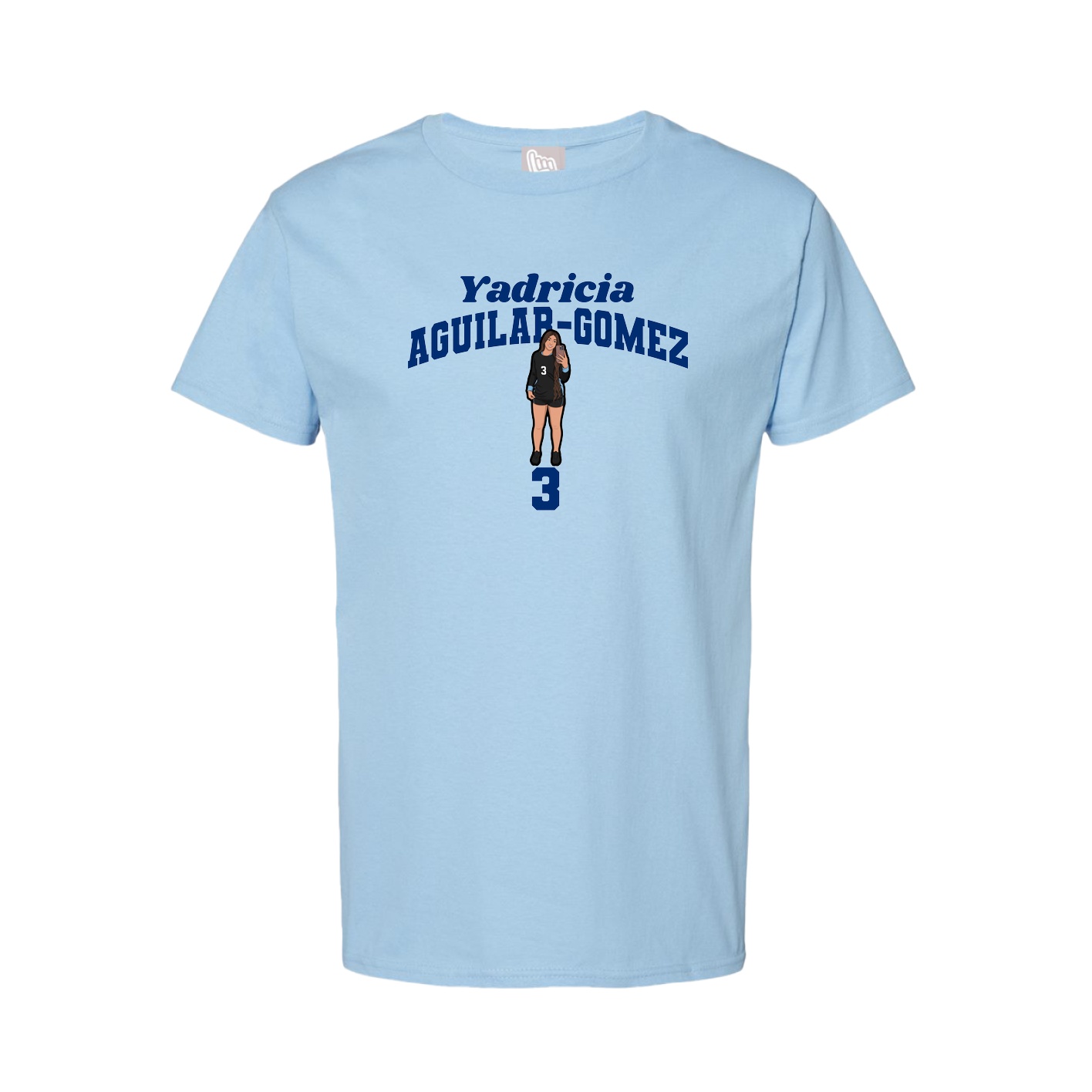 Youth Tee — Signature Arch in Light Blue