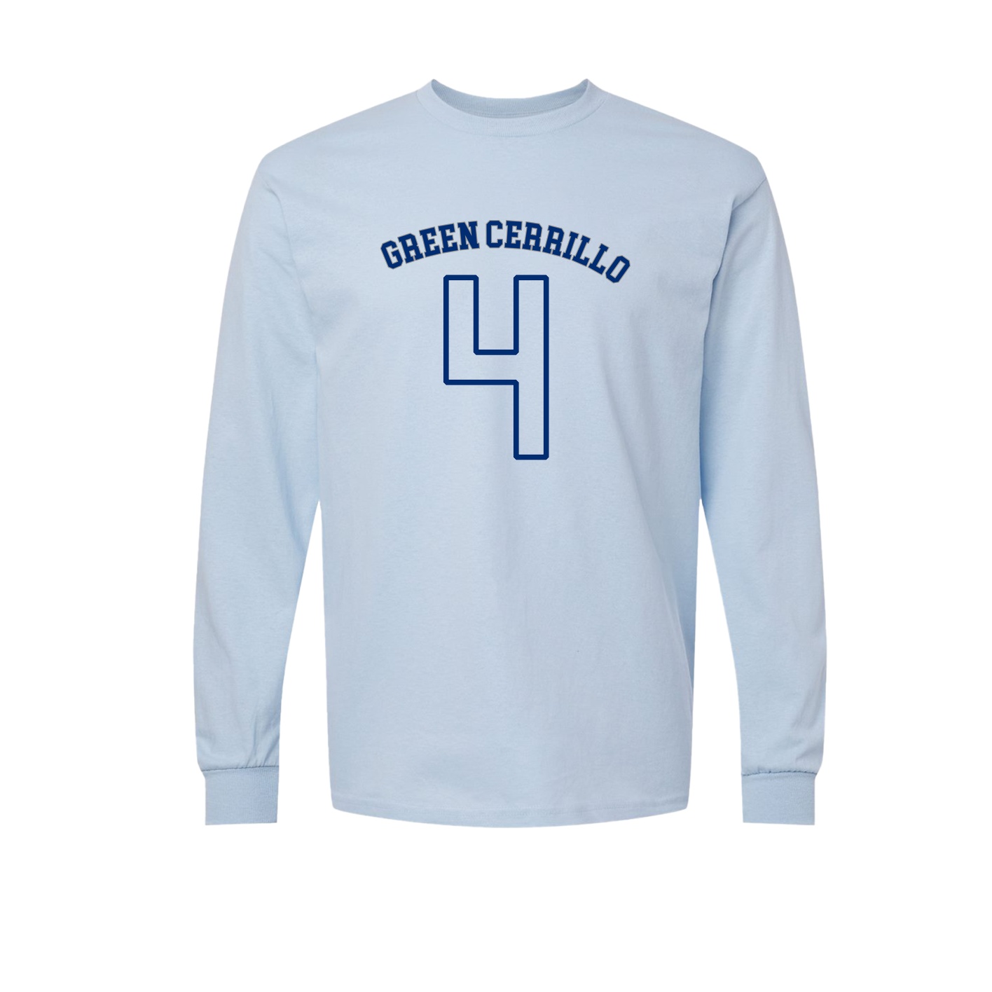 Long Sleeve Tee — Shirsey Arch in Light Blue