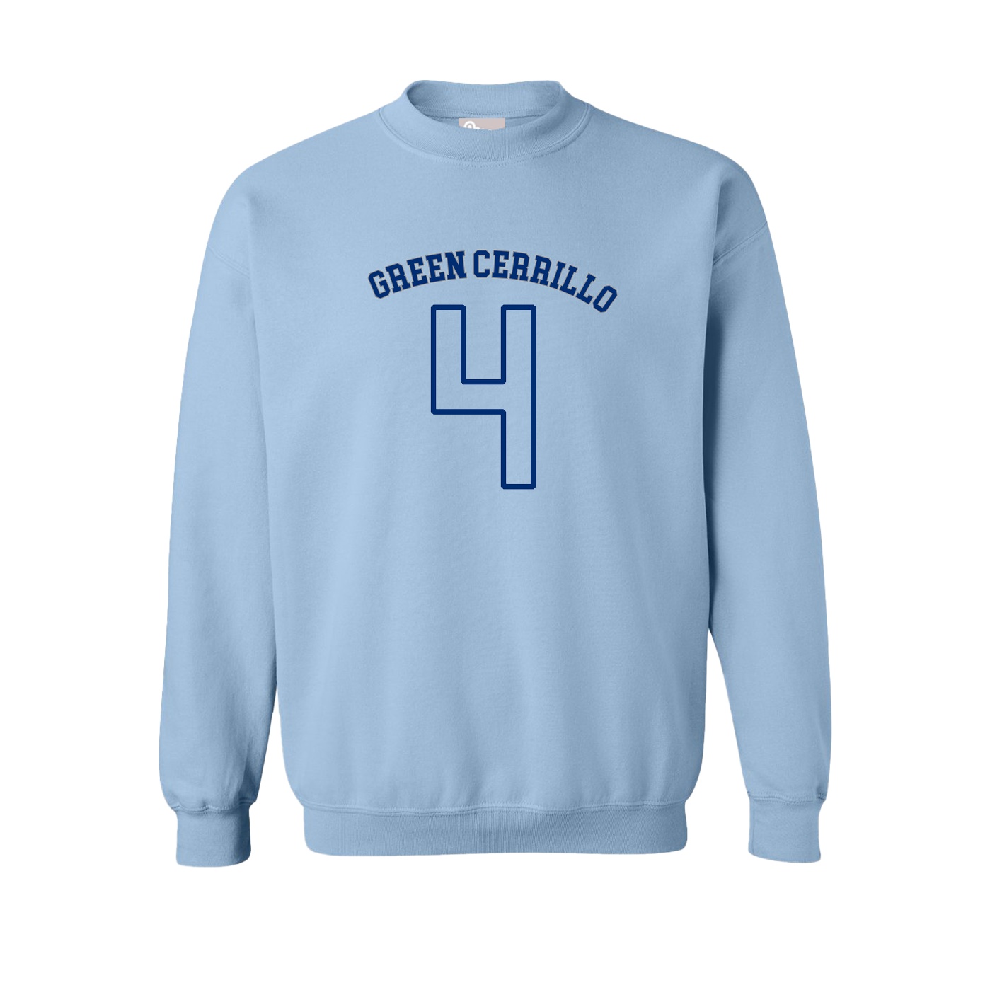 Fleece Crew — Shirsey Arch in Light Blue