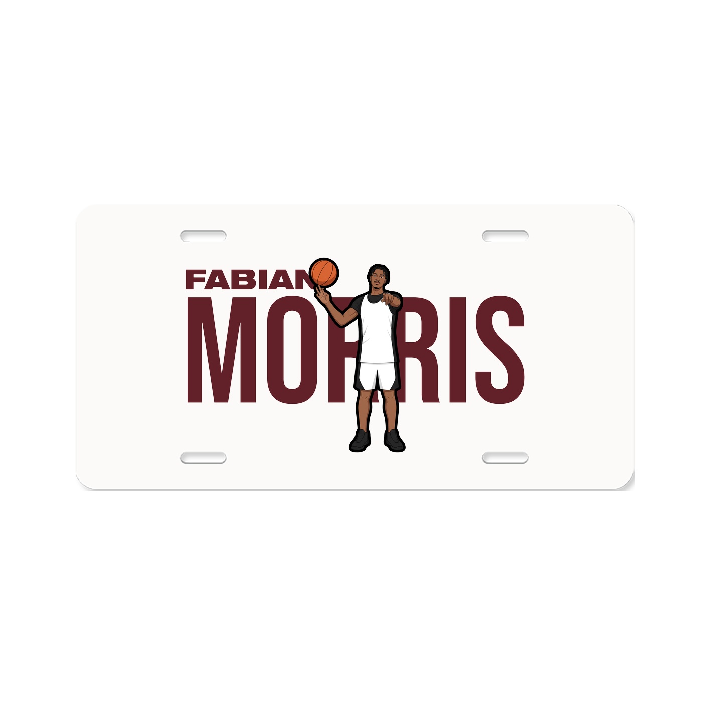 License Plate — Player Name in Classic