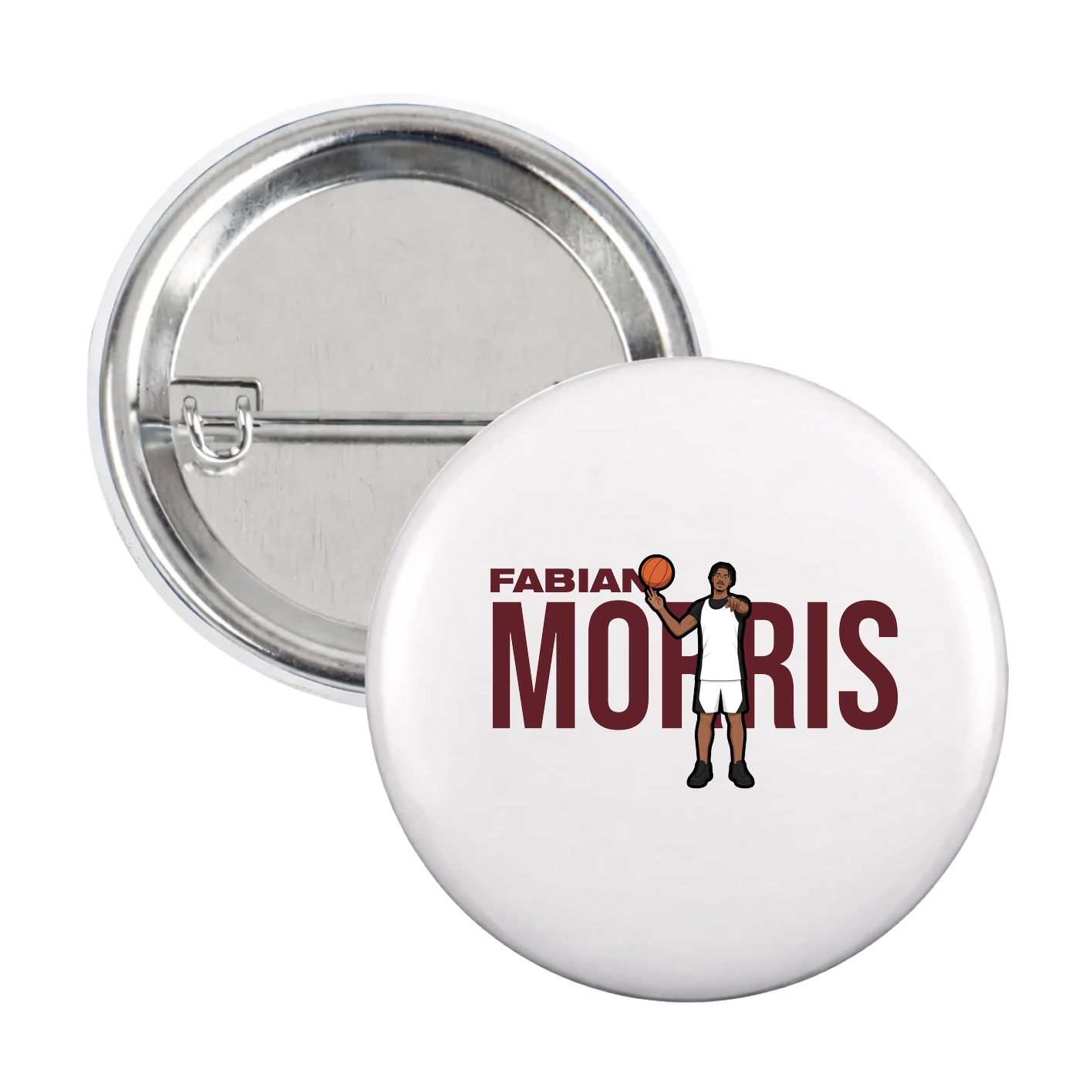 Game Day Button — Player Name in White
