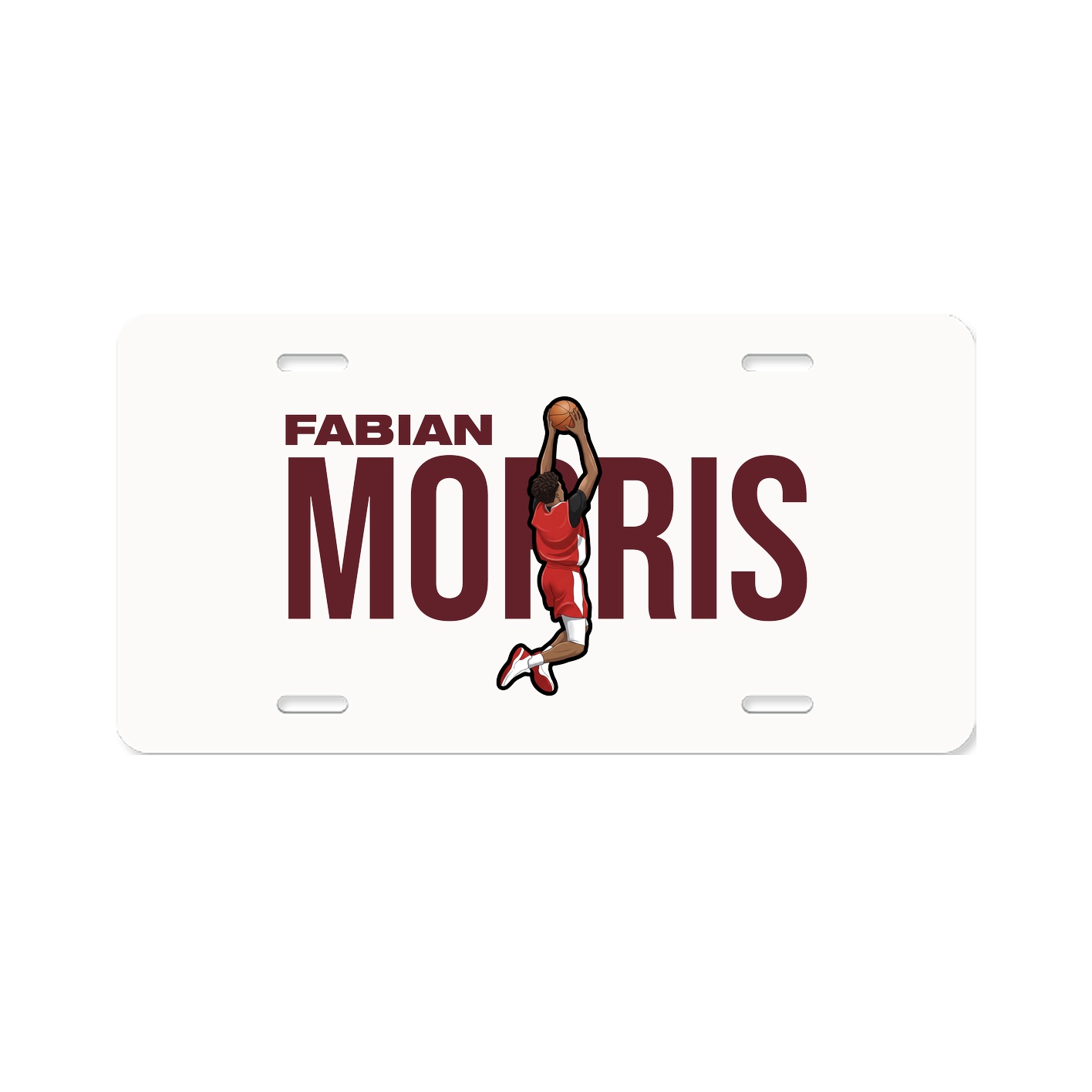 License Plate — Player Name in Classic