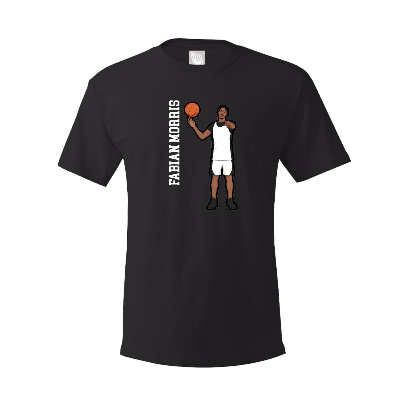 Youth Tee — Name Vertical in Black