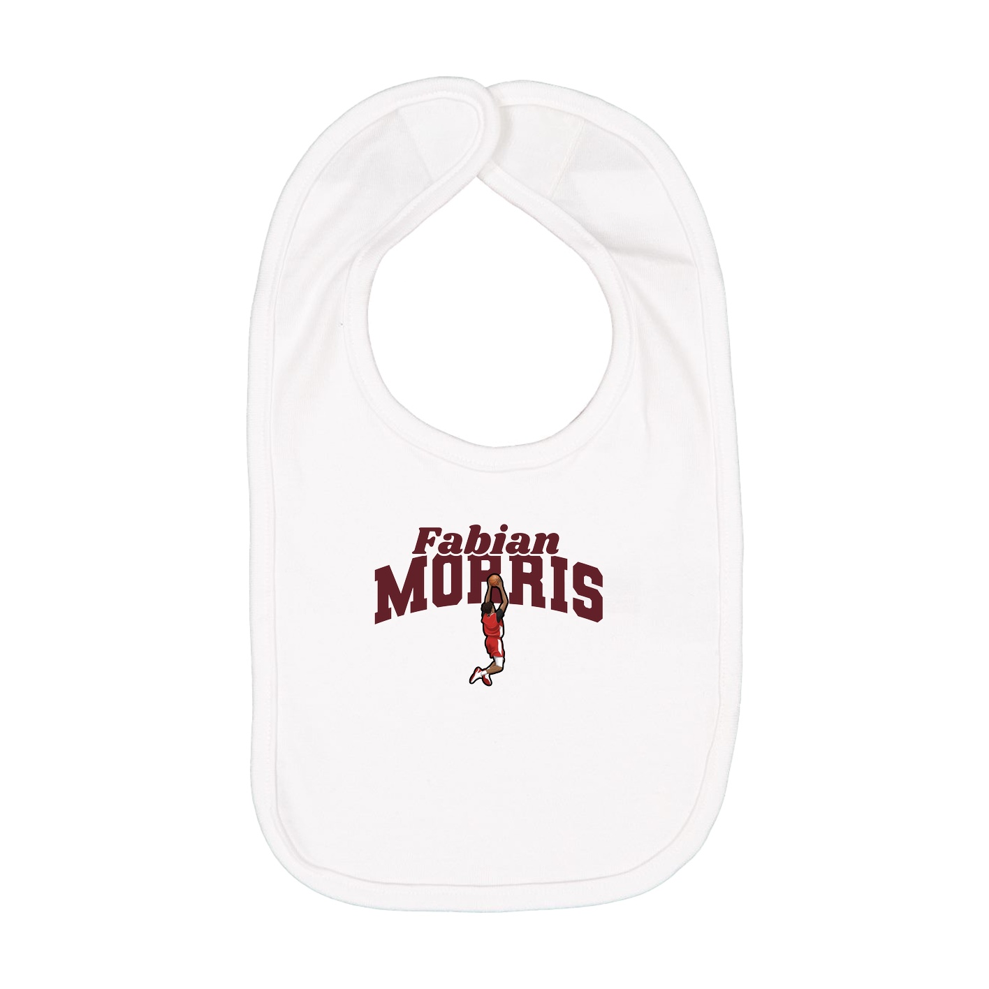 Infant Bib — Signature Arch in White