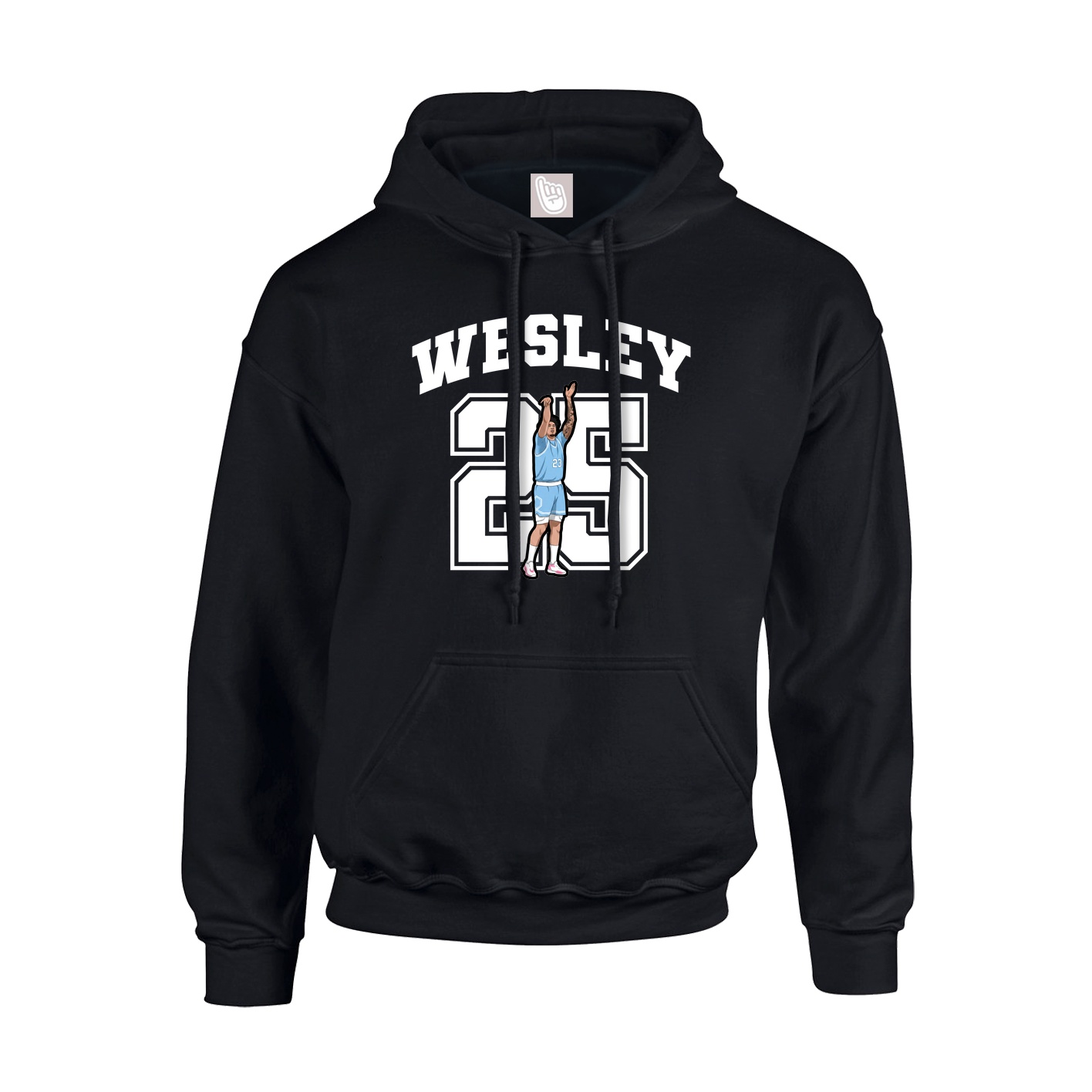 Hoodie — Number in Black