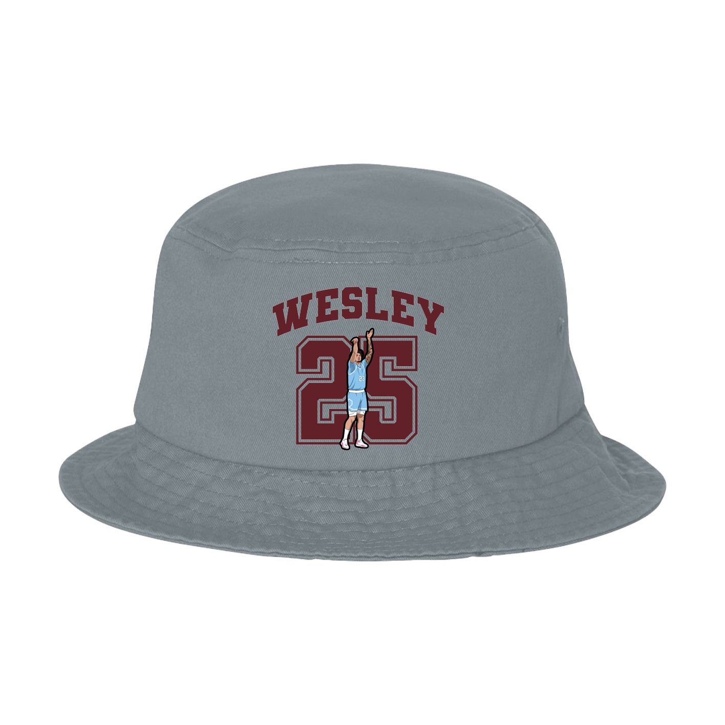 Bucket Cap — Number in Grey
