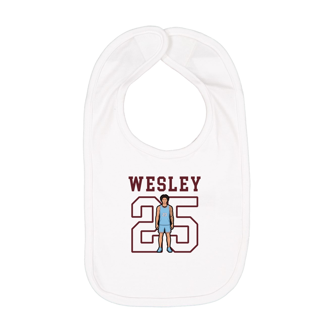 Infant Bib — Shirsey in White
