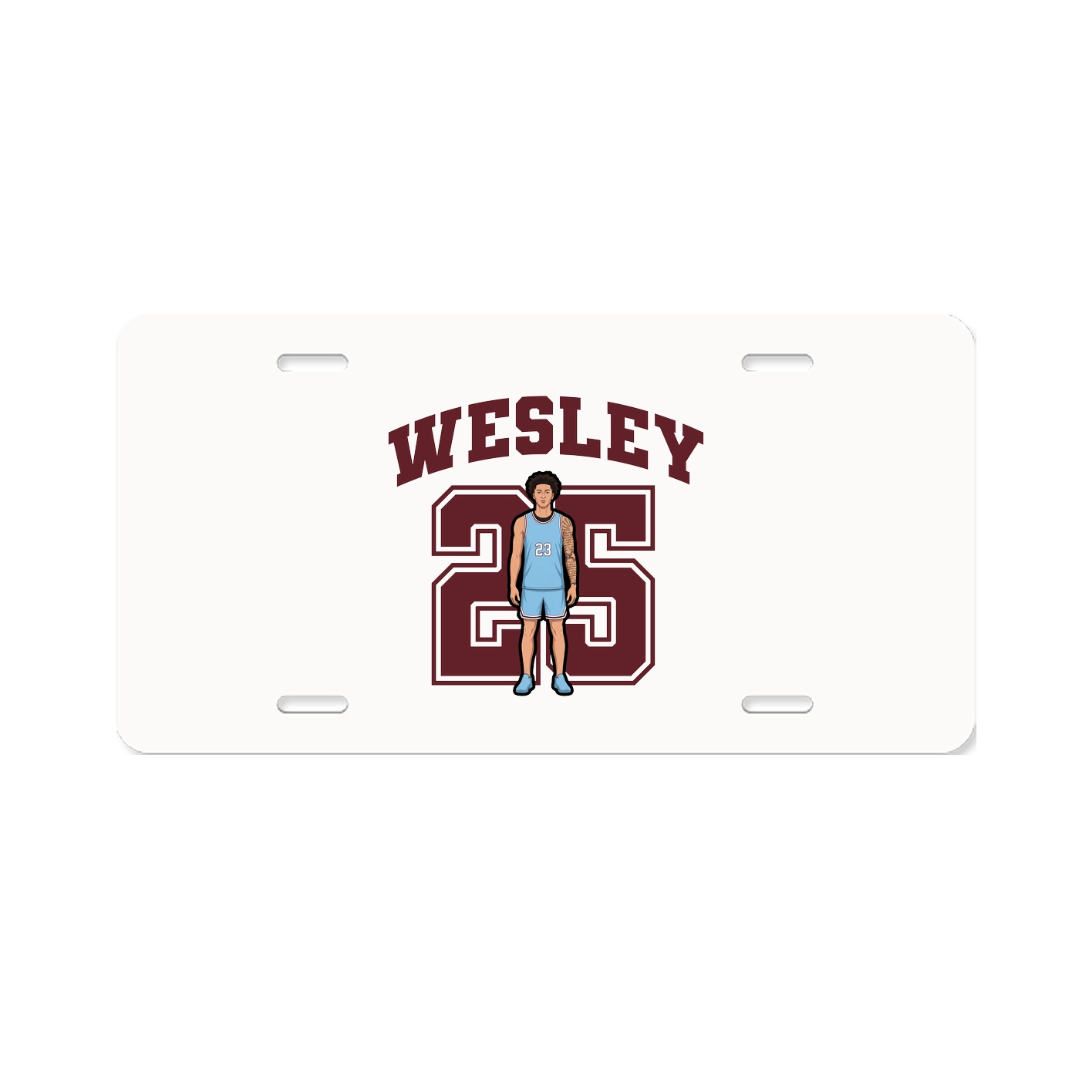 License Plate — Number in Classic