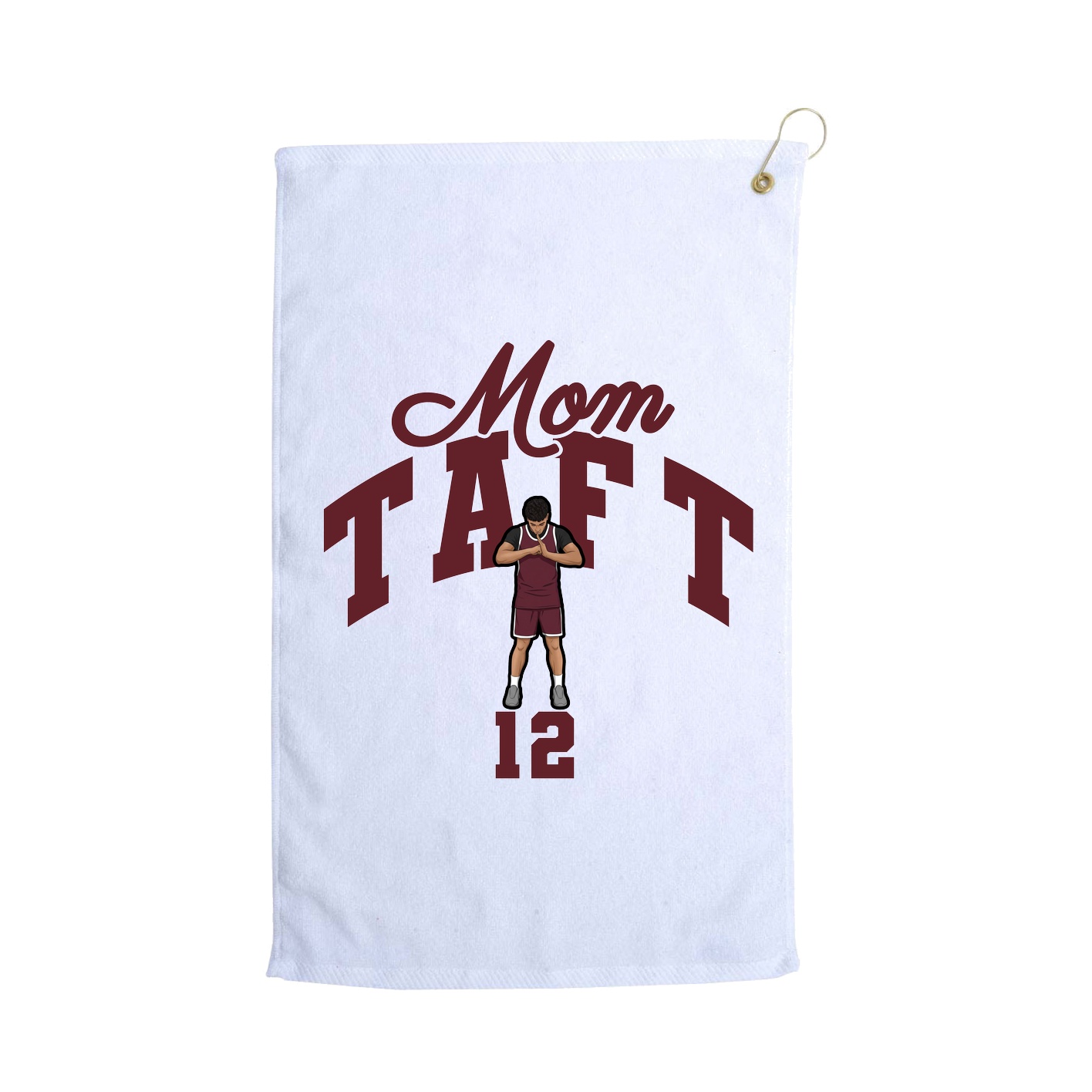 Golf Towel — Mothers Day Arch in White