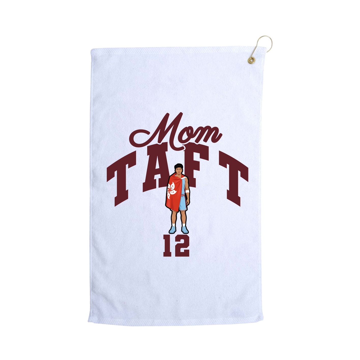Golf Towel — Mothers Day Arch in White