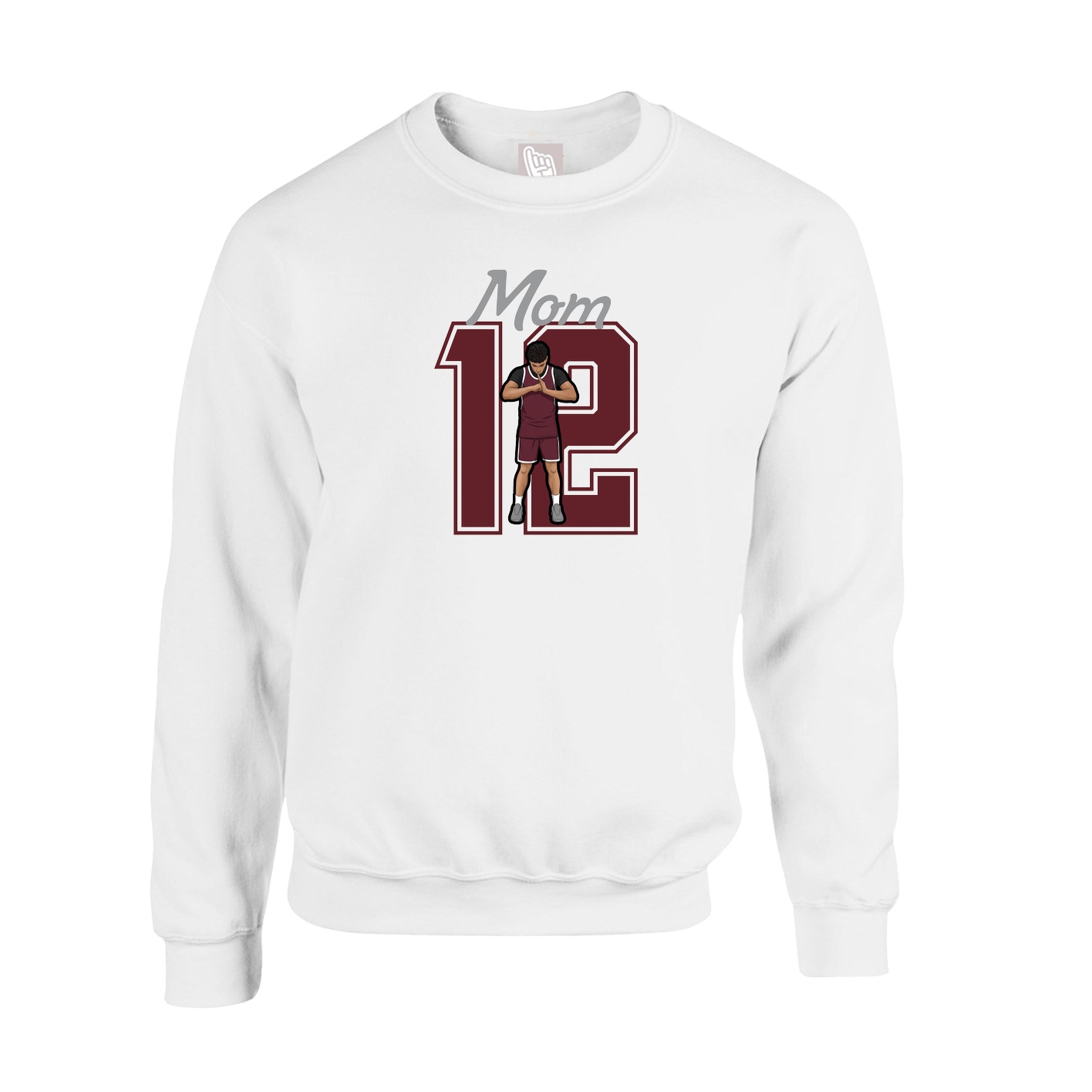 Fleece Crew — Mothers Day Shirsey in White