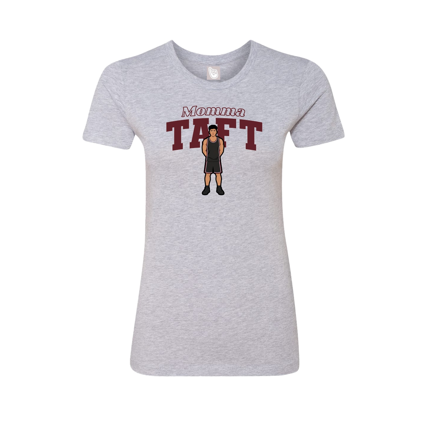 Womens Tee — Mothers Day Block in Grey