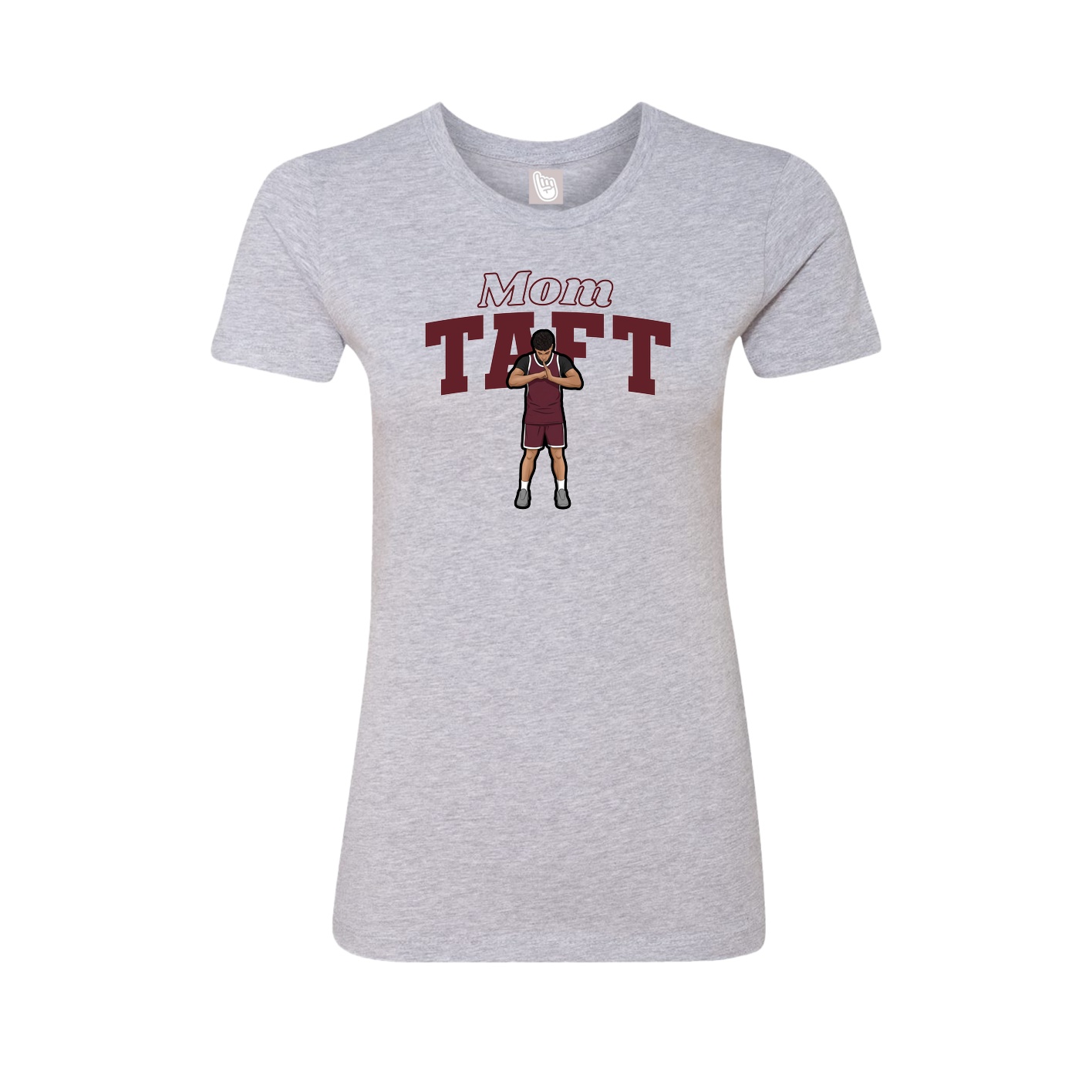 Womens Tee — Mothers Day Block in Grey