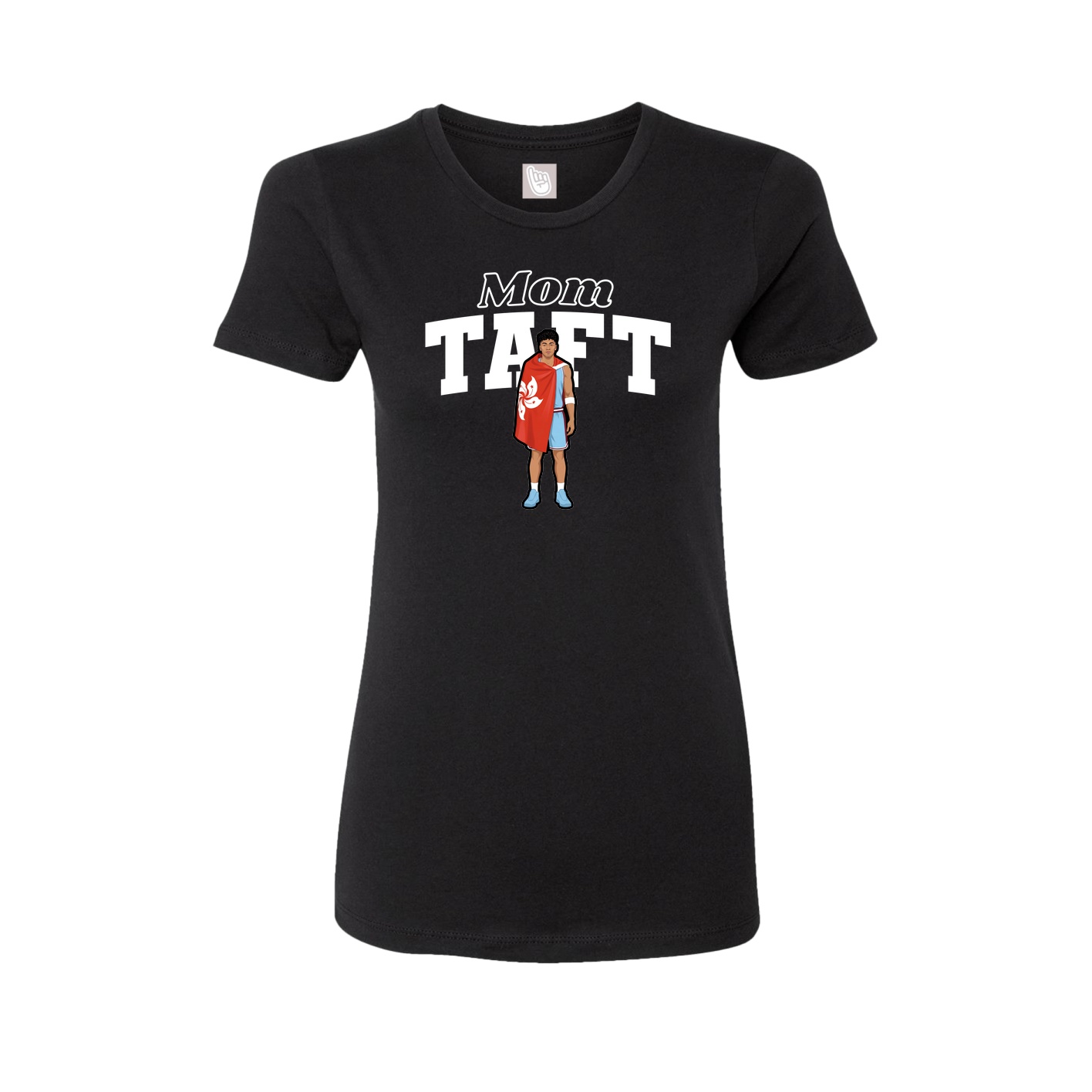 Womens Tee — Mothers Day Block in Black