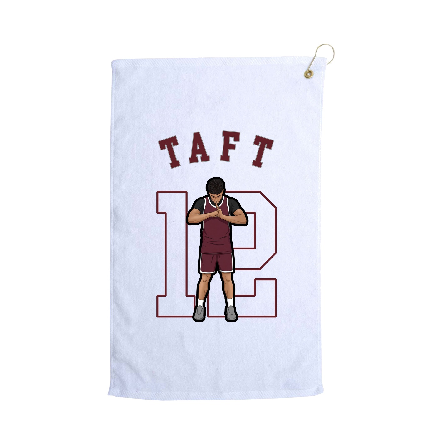 Golf Towel — Shirsey Arch in White