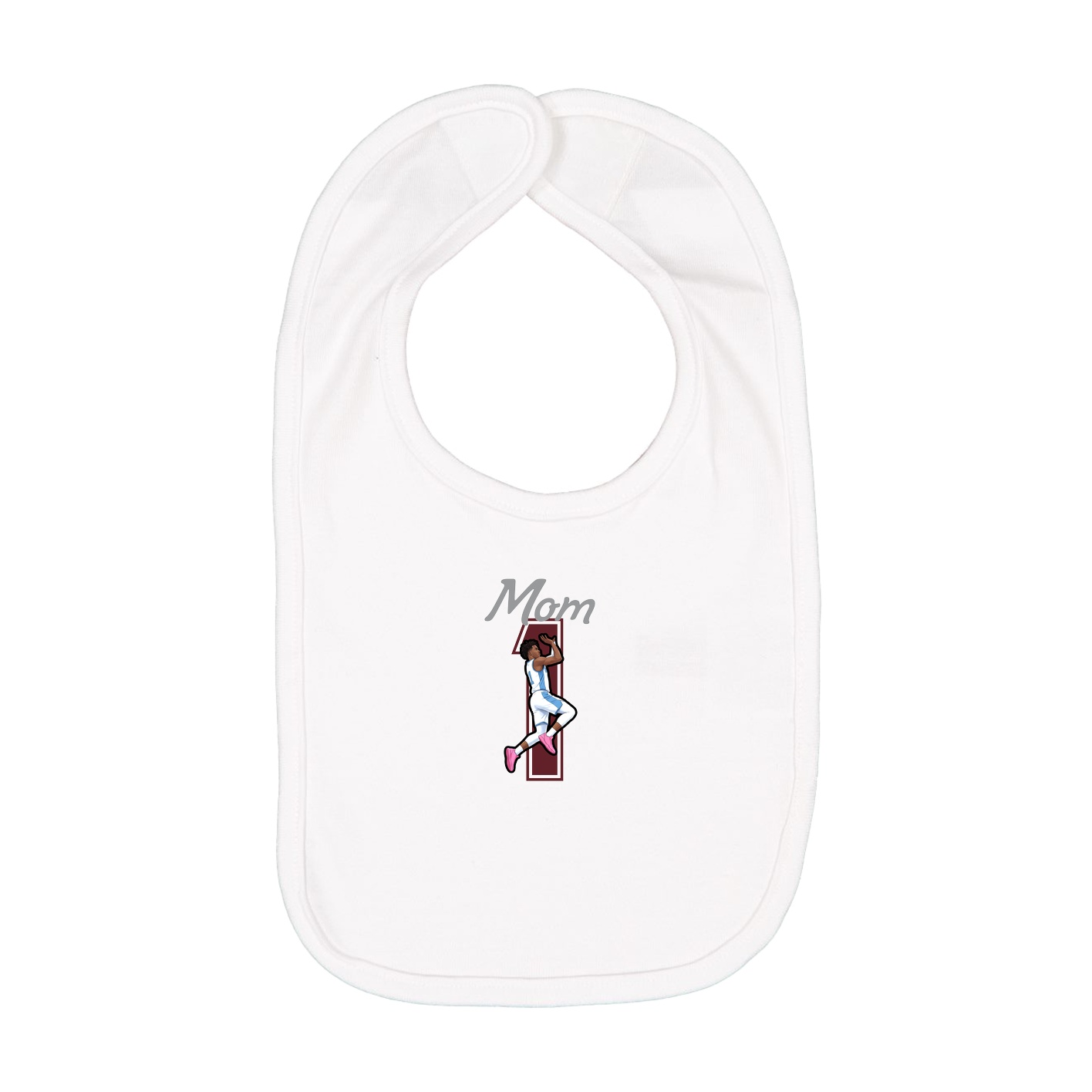 Infant Bib — Mothers Day Shirsey in White