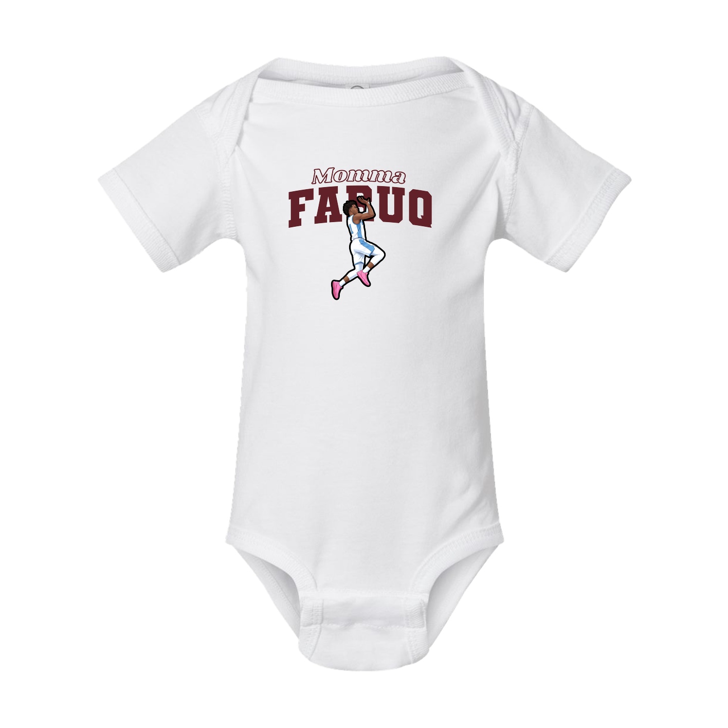 Baby Onesie — Mothers Day Block in White