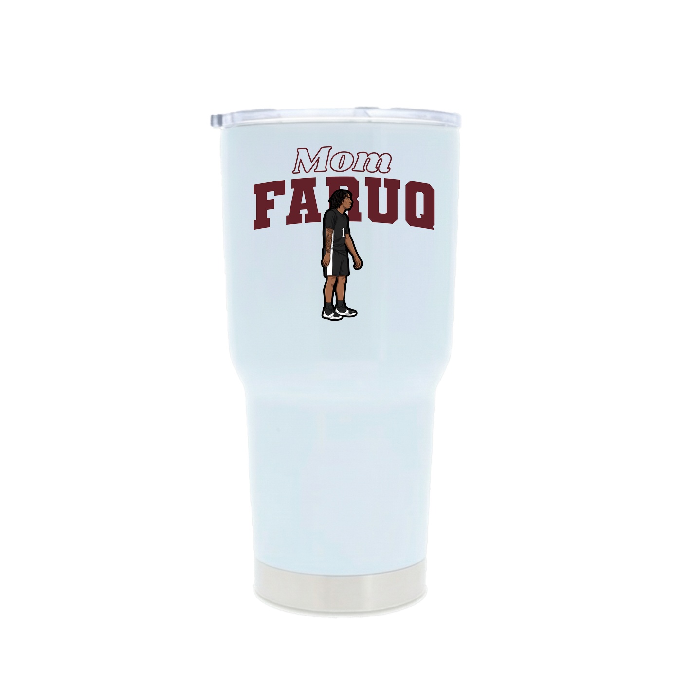 30oz Stainless Steel Tumbler — Mothers Day Block in White
