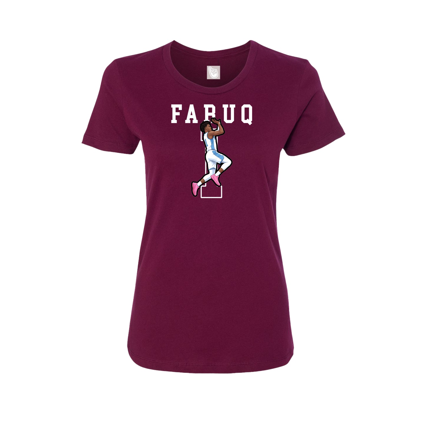 Fitted Women's Tee — Shirsey in Maroon