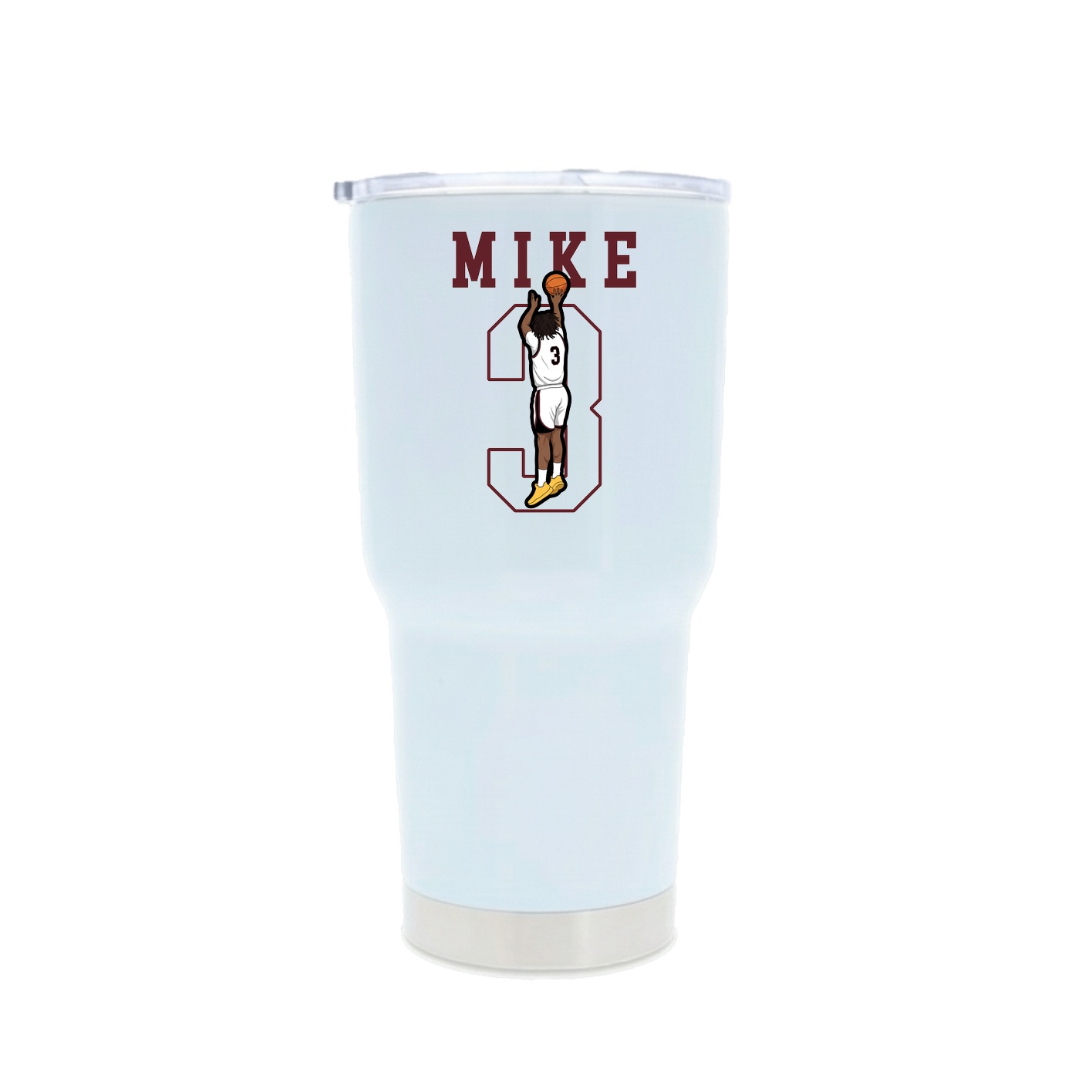 30oz Stainless Steel Tumbler — Shirsey in White