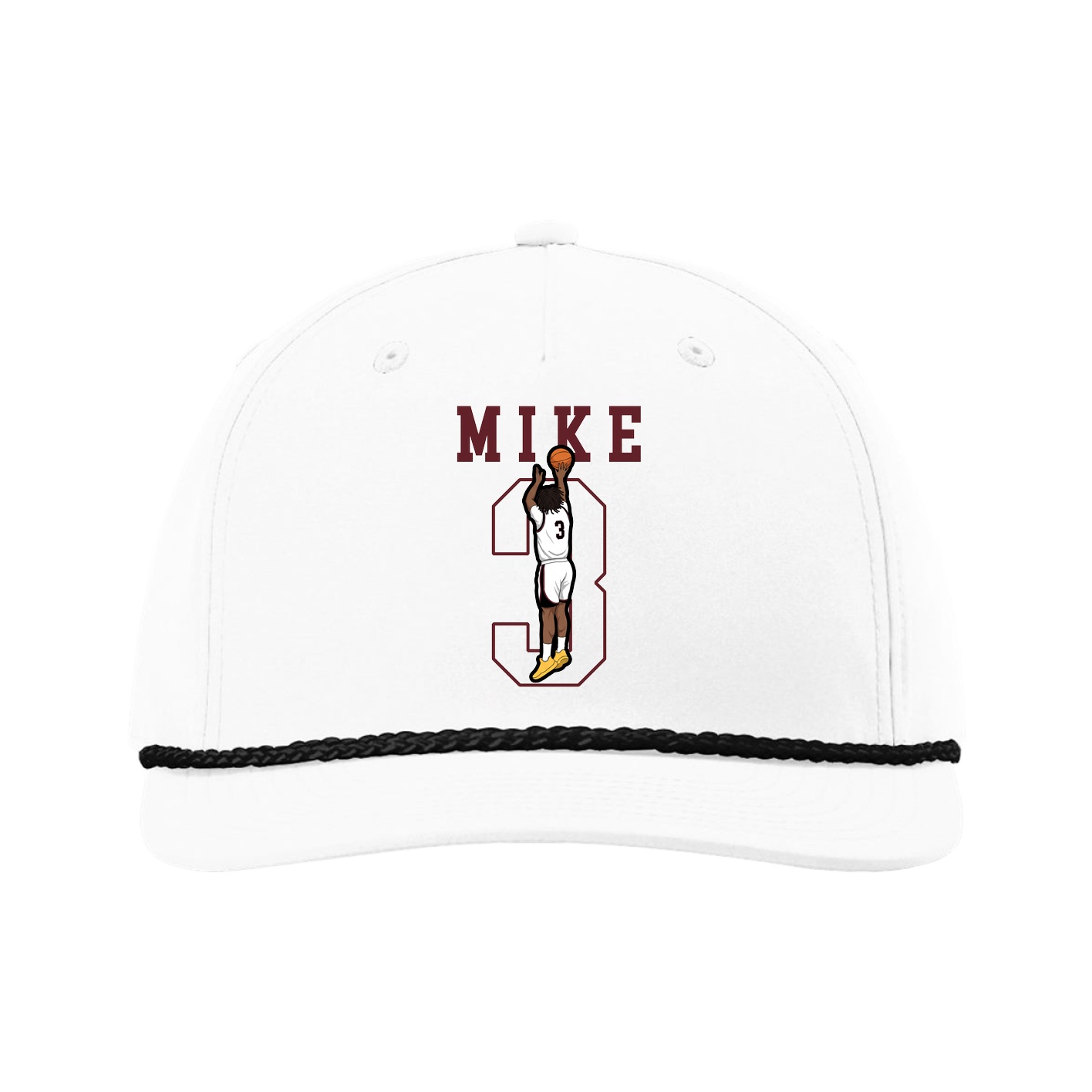 Five-Panel Classic Rope Cap — Shirsey in White