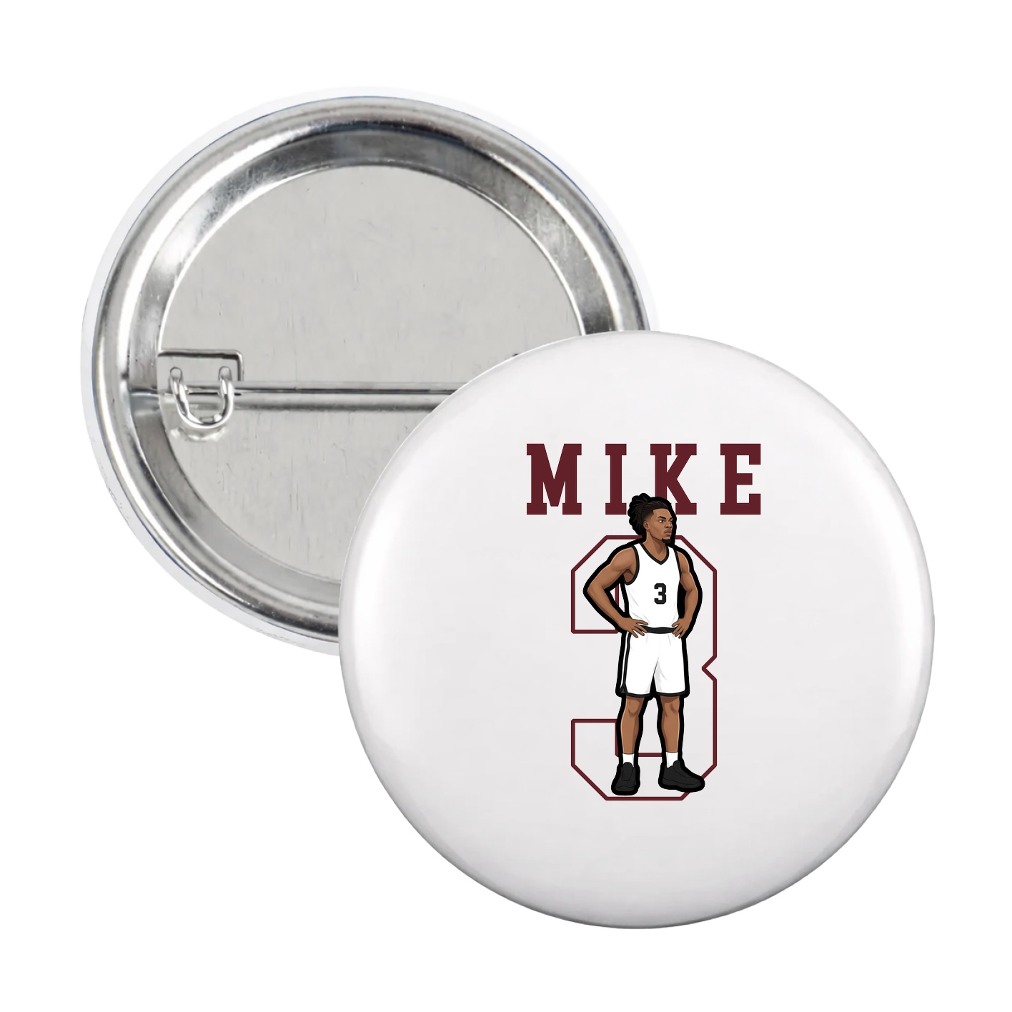 Game Day Button — Shirsey in White