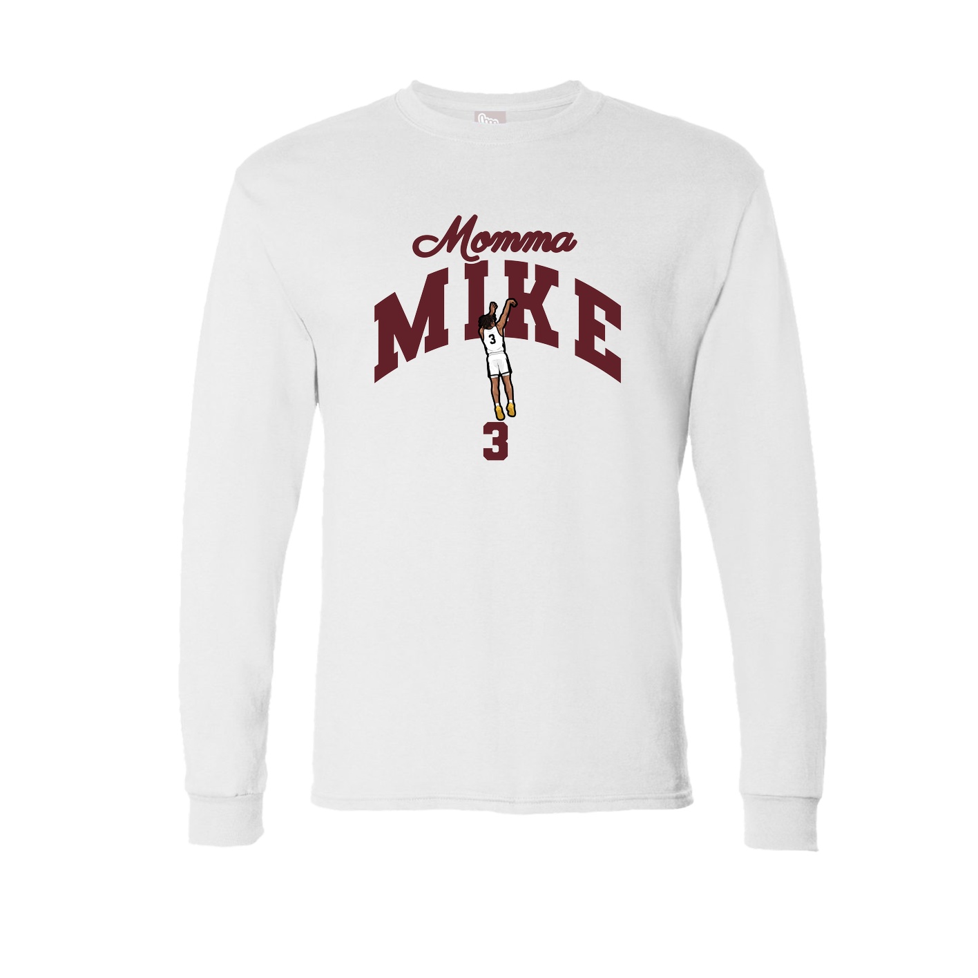Long Sleeve Tee — Mothers Day Arch in White