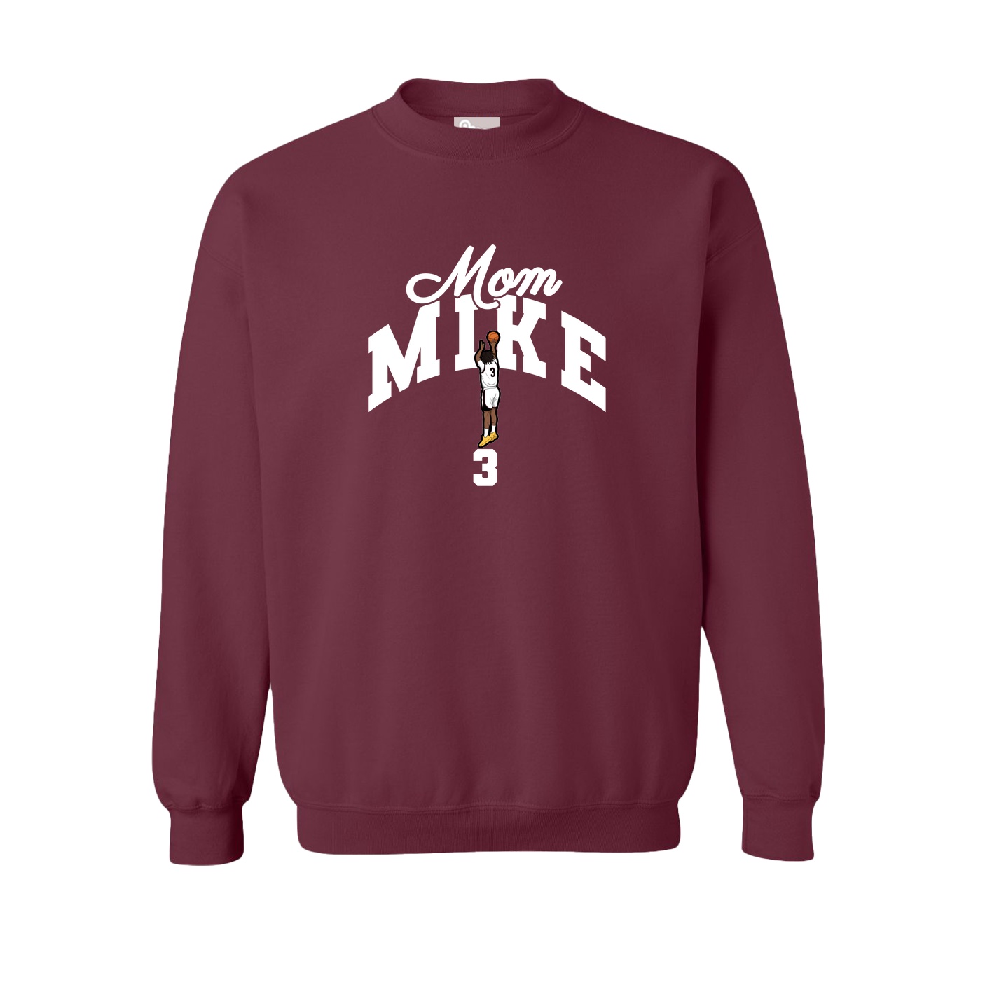 Fleece Crew — Mothers Day Arch in Maroon