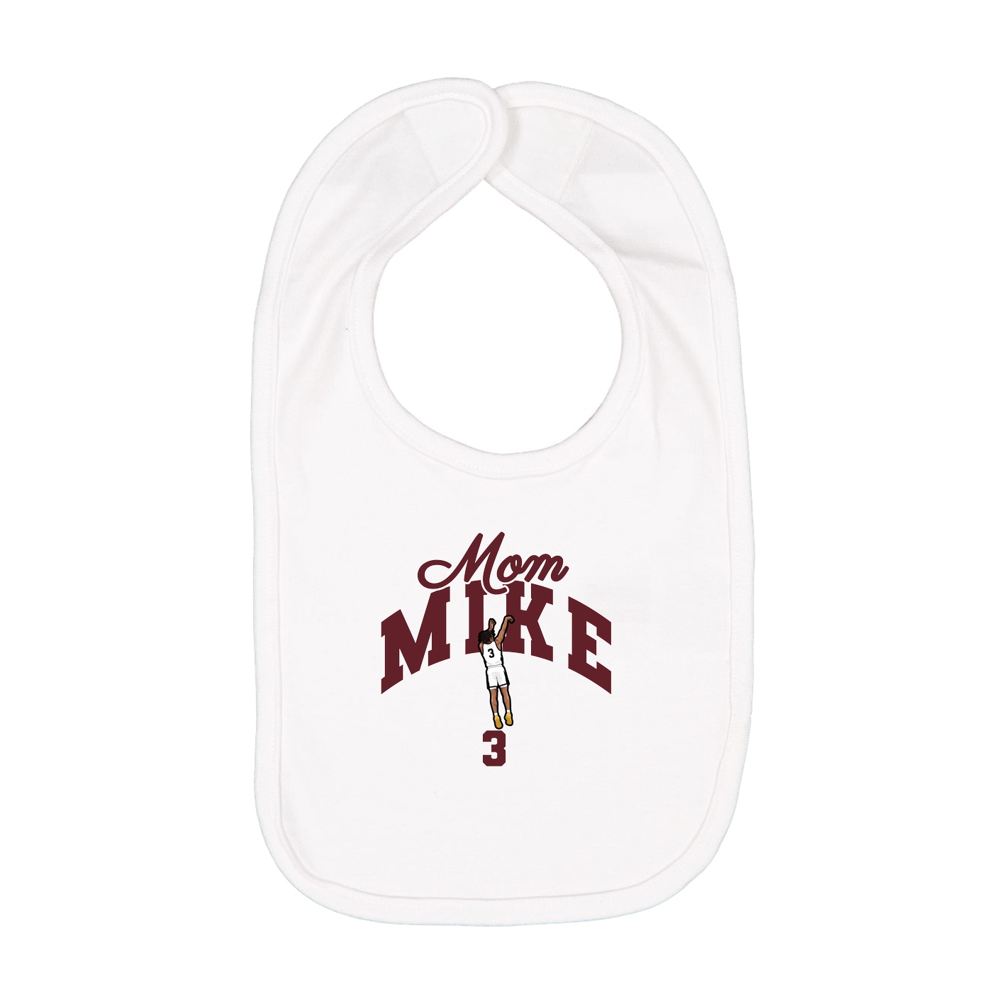 Infant Bib — Mothers Day Arch in White