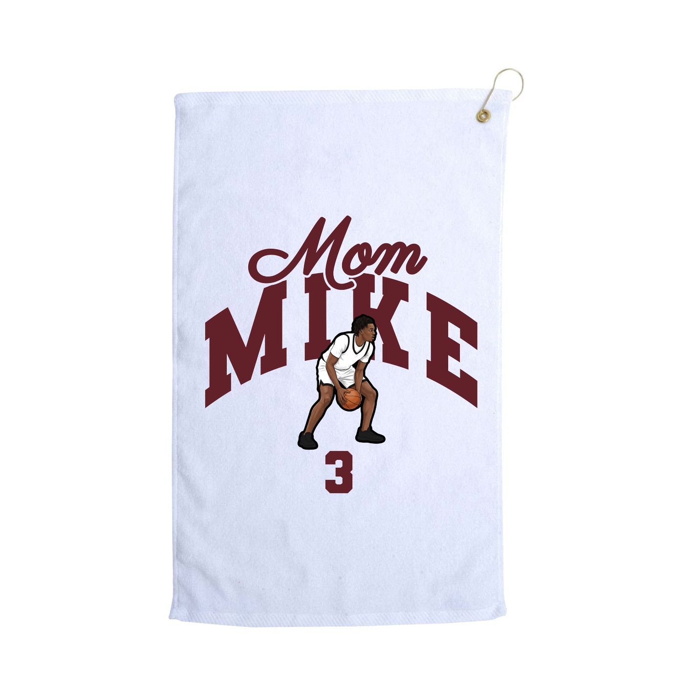 Golf Towel — Mothers Day Arch in White