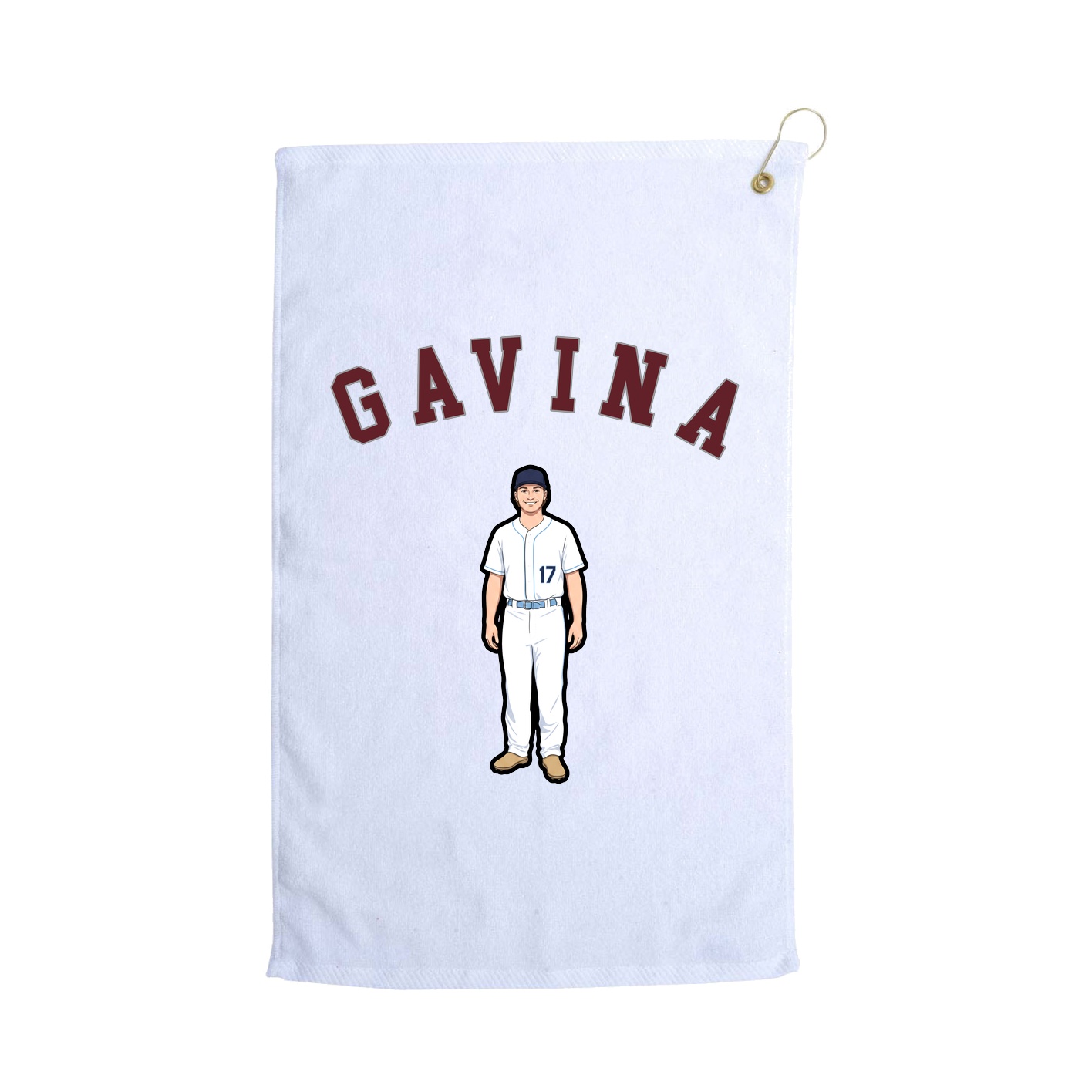 Golf Towel — Shirsey Arch in White