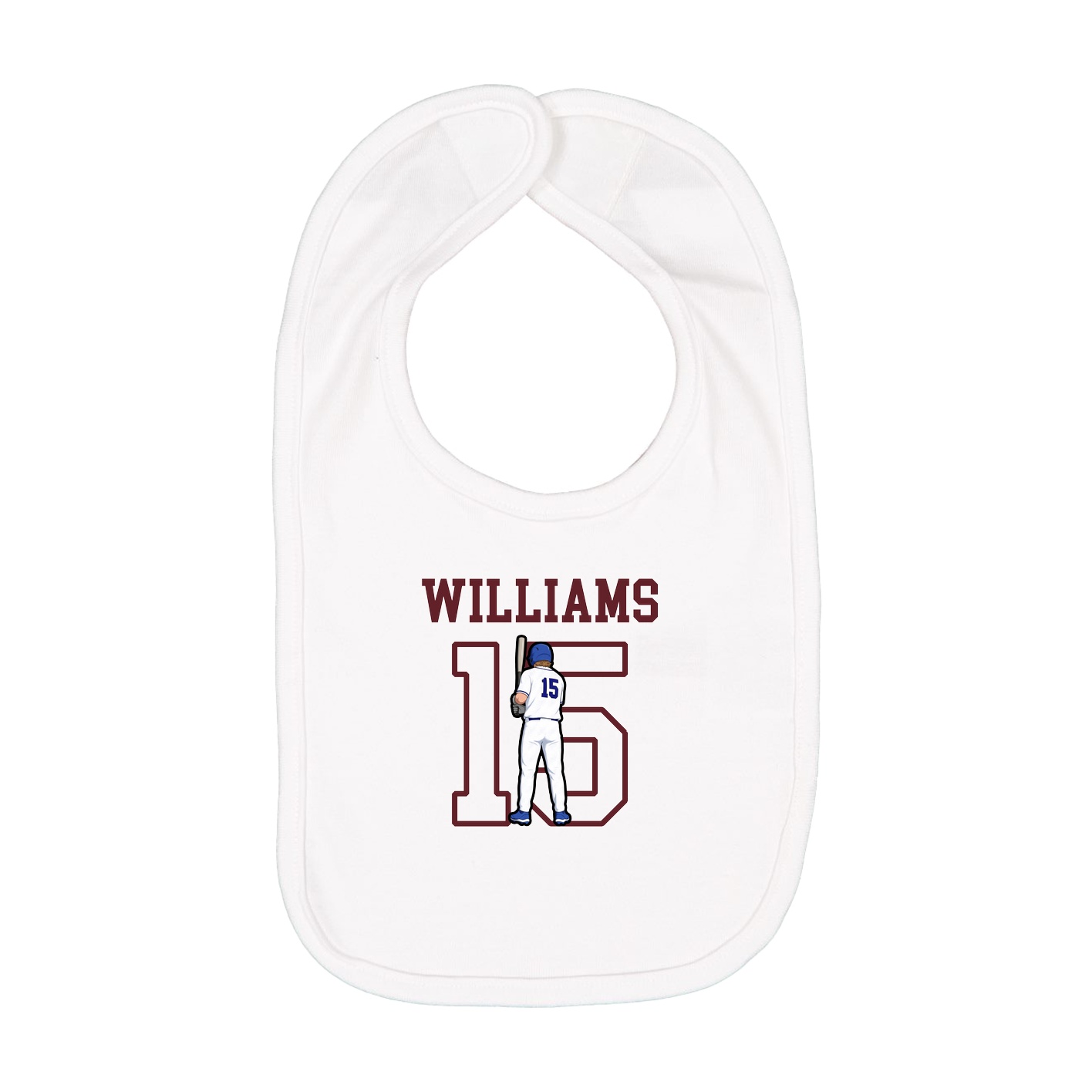 Infant Bib — Shirsey in White