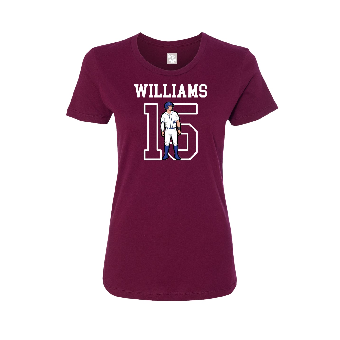 Fitted Women's Tee — Shirsey in Maroon